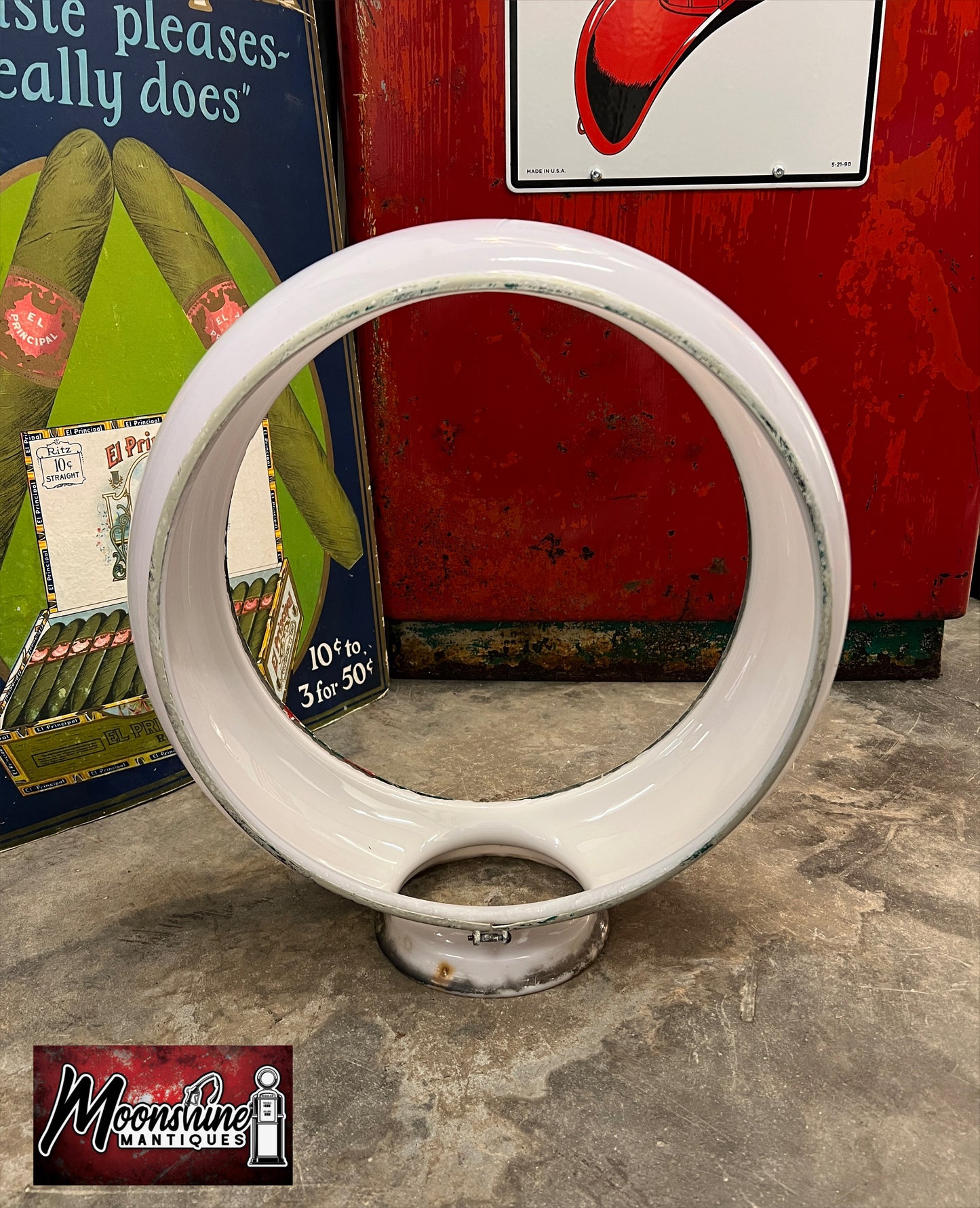 Vtg. Original GILL Gas Pump Globe Body - Free Shipping!