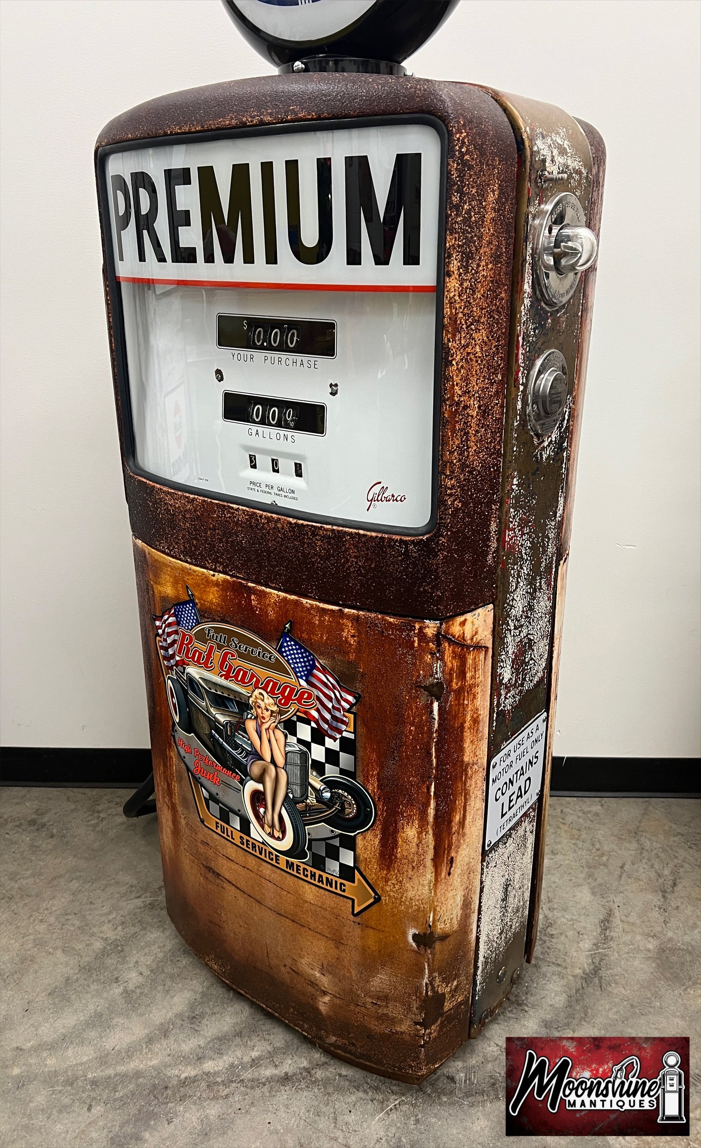 1950’s STANDARD Rat Rod Garage Gilbarco Gas Pump - Rustoration - Shipping Available!