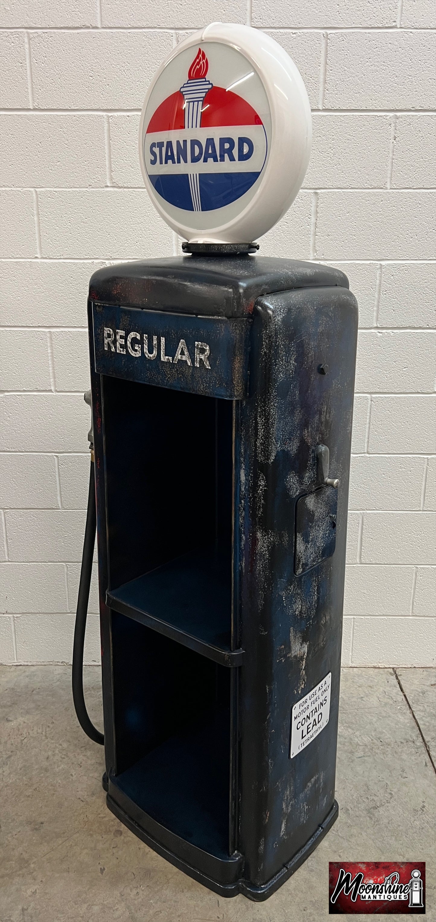 Rustoration 1950’s STANDARD GASOLINE Tokheim Gas Pump w/ Shelves - Mancave Decor - Free Shipping!