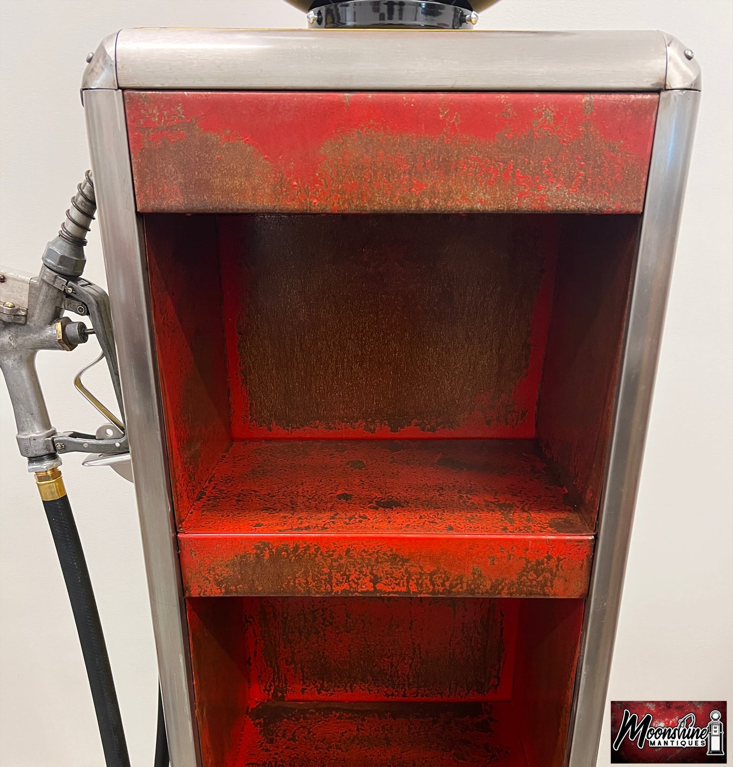 Rustoration 1940’s SUPER SHELL Bowser Gas Pump w/ Shelves - Mancave Decor - Free Shipping!