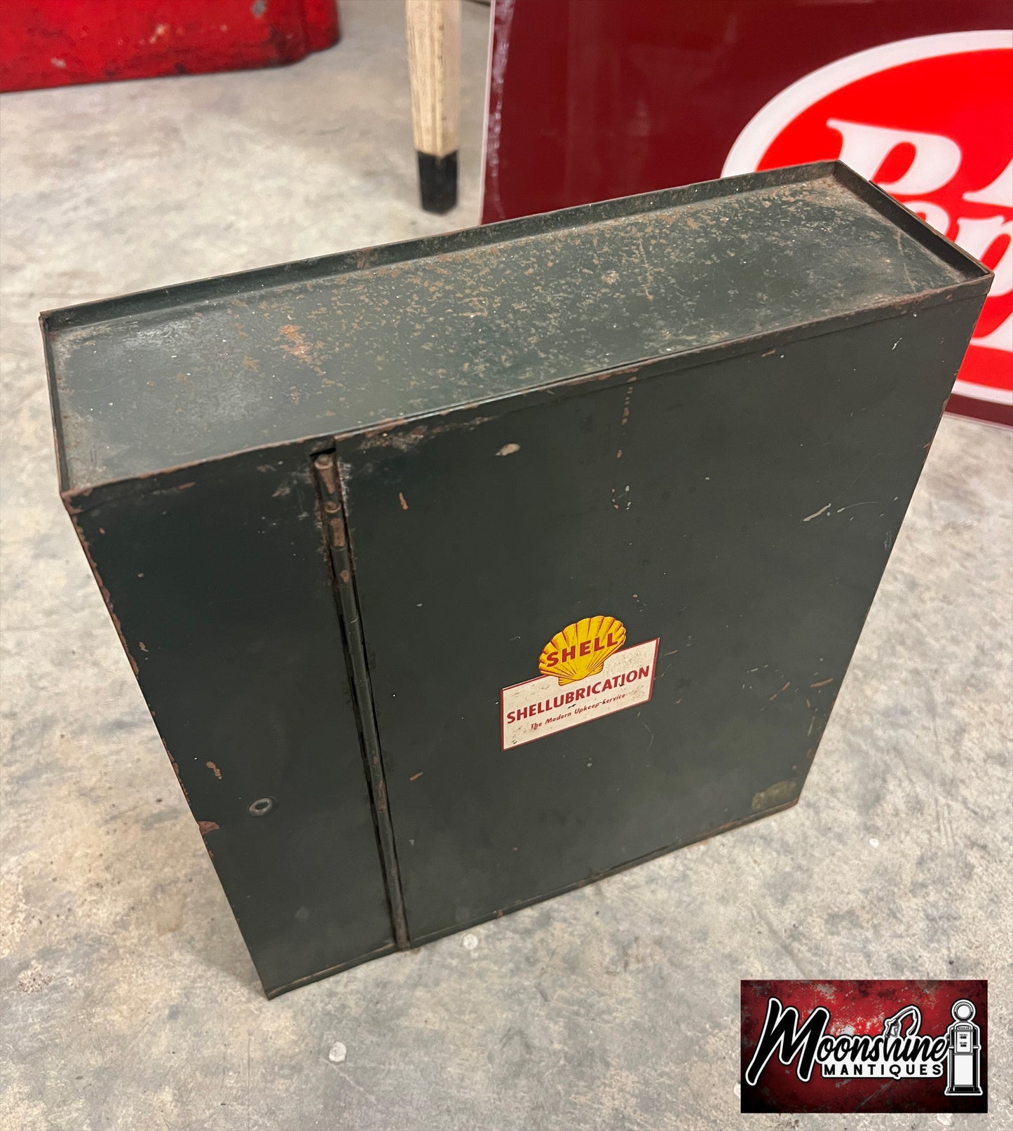 Vtg. SHELL Shellubrication Service File Box - Gas & Oil - Free Shipping!