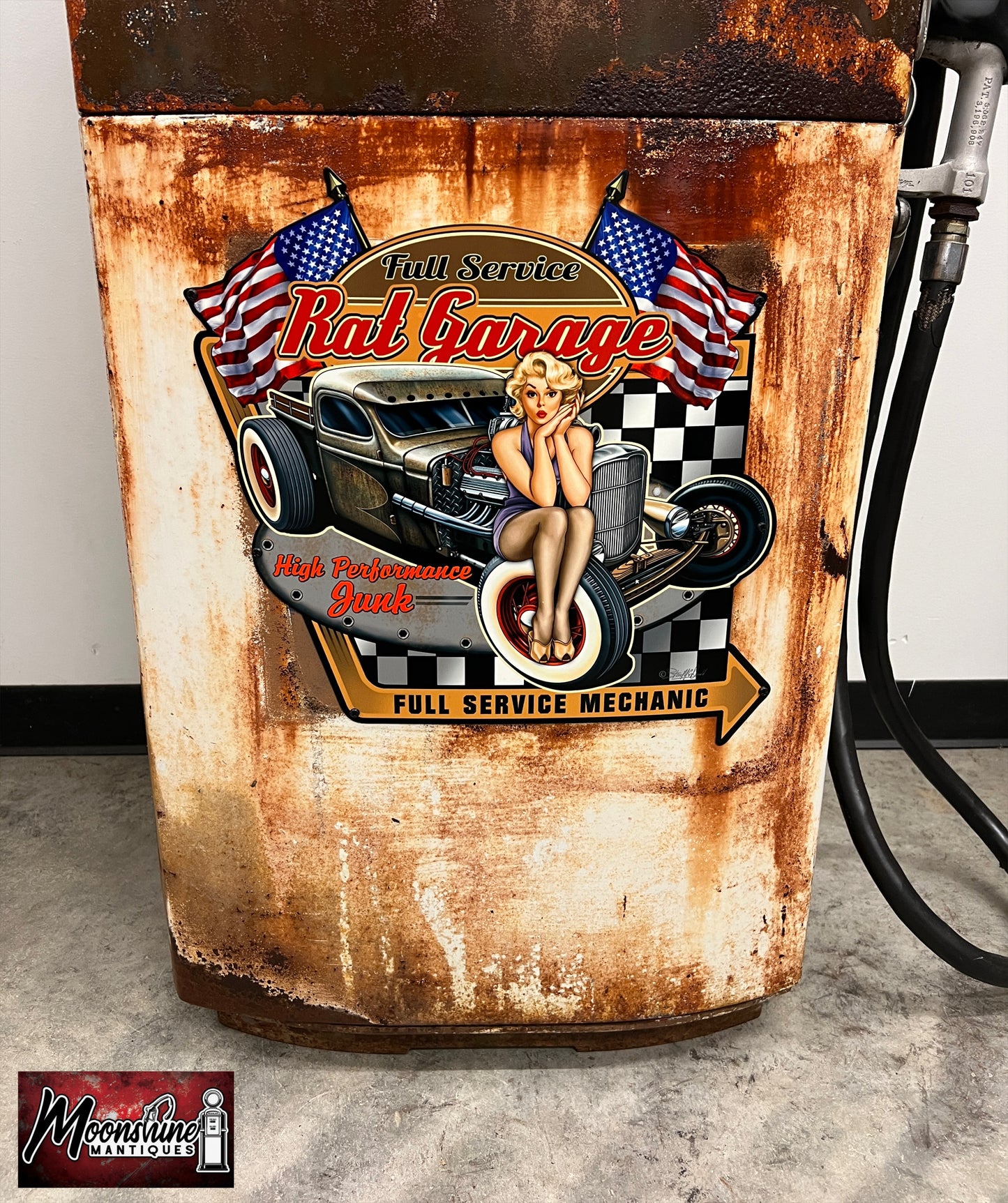 1950’s MOBIL Mobilgas Rat Rod Garage Gilbarco Gas Pump - Rustoration - Shipping Available!