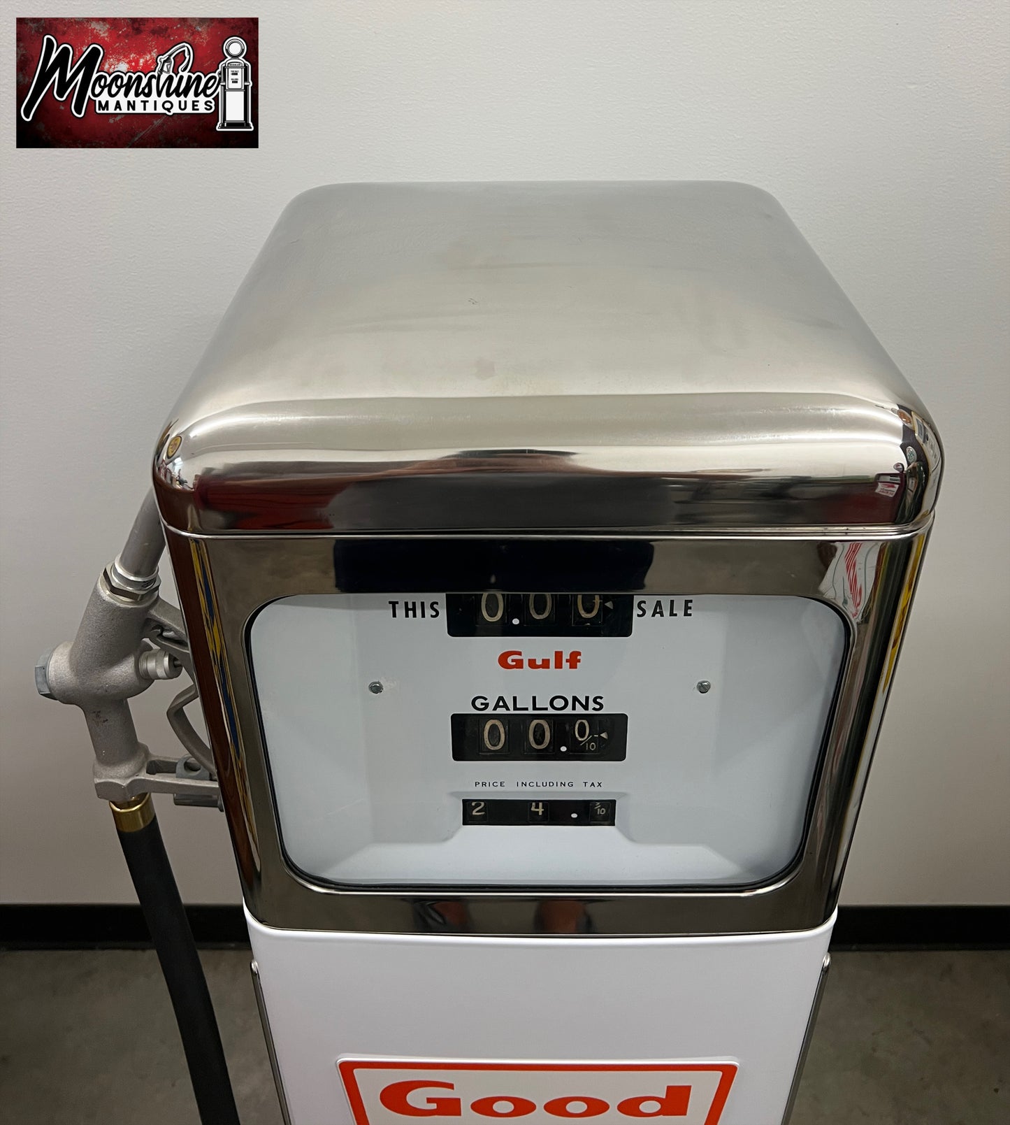Restored 1960’s GULF GASOLINE Bowser Gas Pump - Shipping Available!