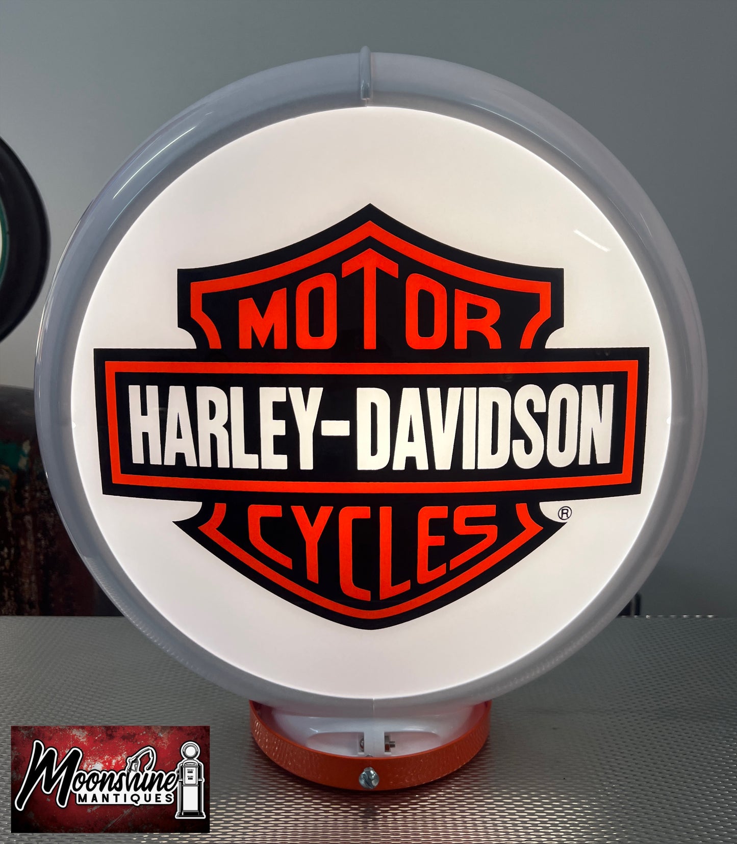 Custom 1960’s HARLEY DAVIDSON MOTORCYCLES Tokheim Gas Pump w/ Display Shelves - Free Shipping!