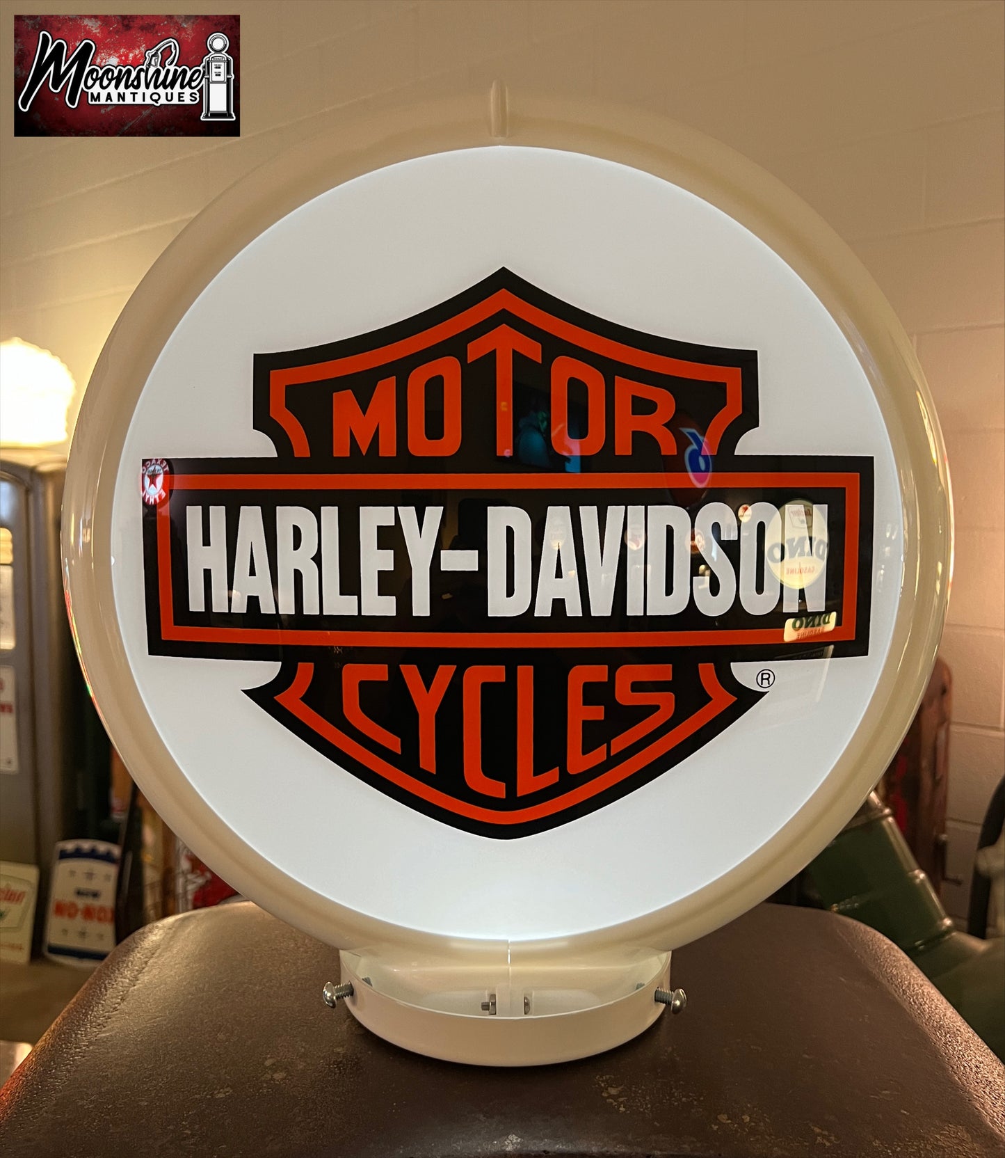 1950’s HARLEY DAVIDSON MOTORCYCLES Gilbarco Gas Pump w/ Shelves - Free Shipping!