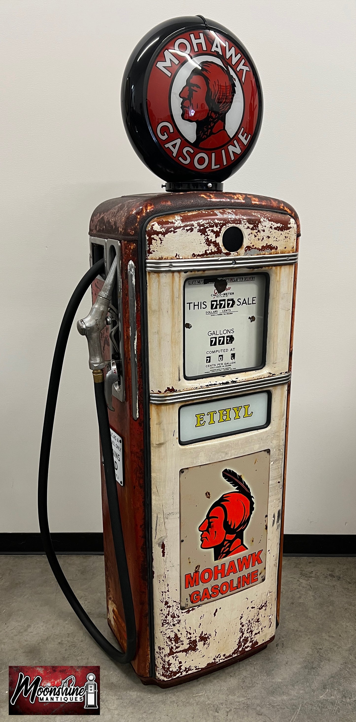 1950’s MOHAWK GASOLINE Gilbarco Gas Pump - Rustoration - Shipping Available!