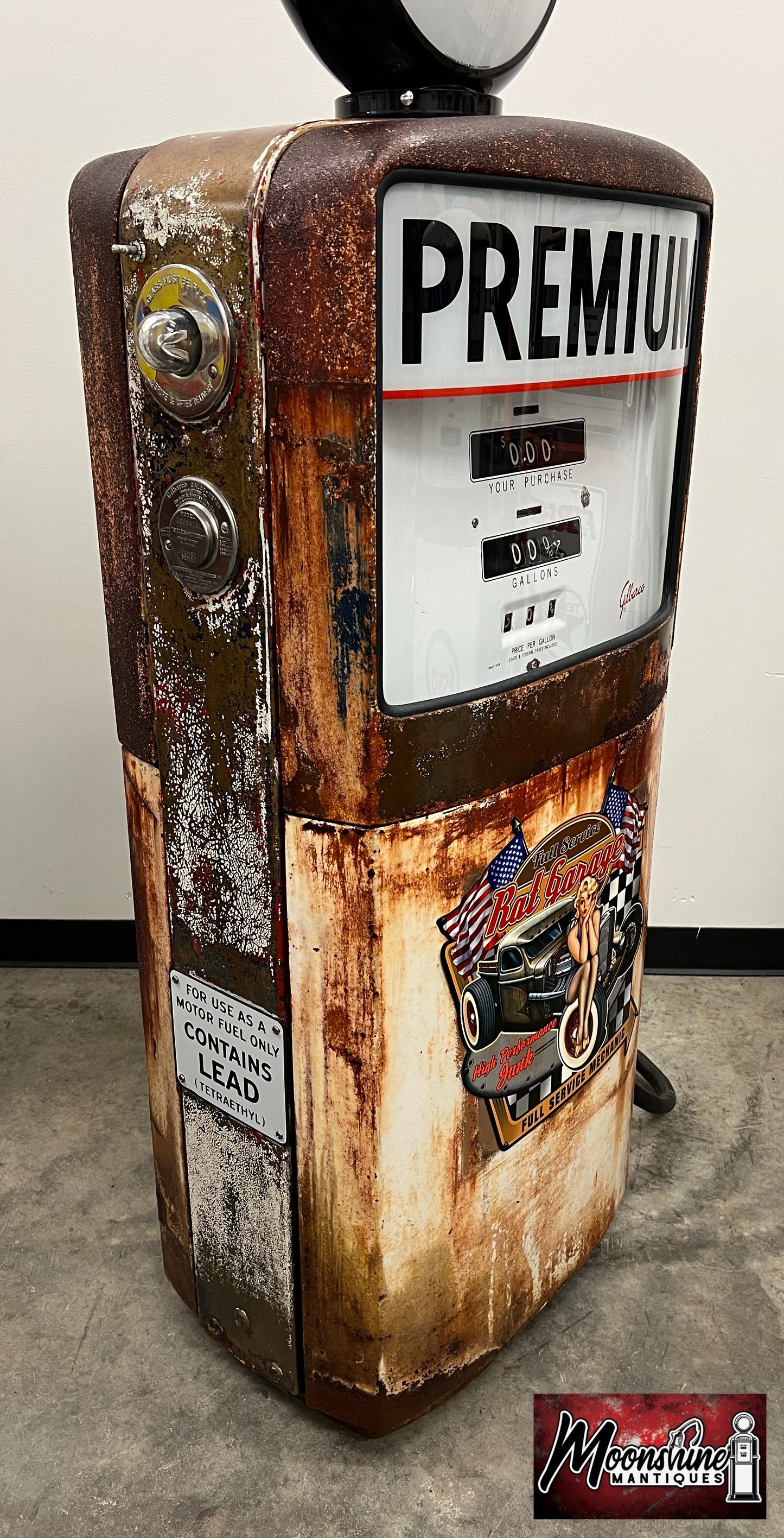 1950’s MOBIL Mobilgas Rat Rod Garage Gilbarco Gas Pump - Rustoration - Shipping Available!