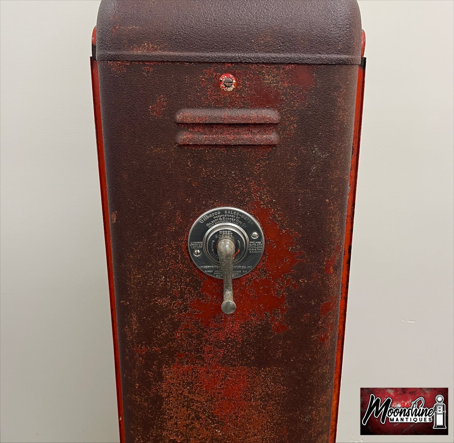 Rustoration 1950’s GOOD GULF GASOLINE Gilbarco Gas Pump w/ Custom Shelves - Free Shipping!