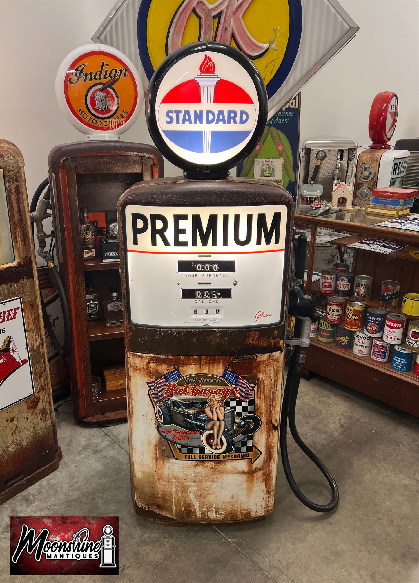 1950’s STANDARD Rat Rod Garage Gilbarco Gas Pump - Rustoration - Shipping Available!