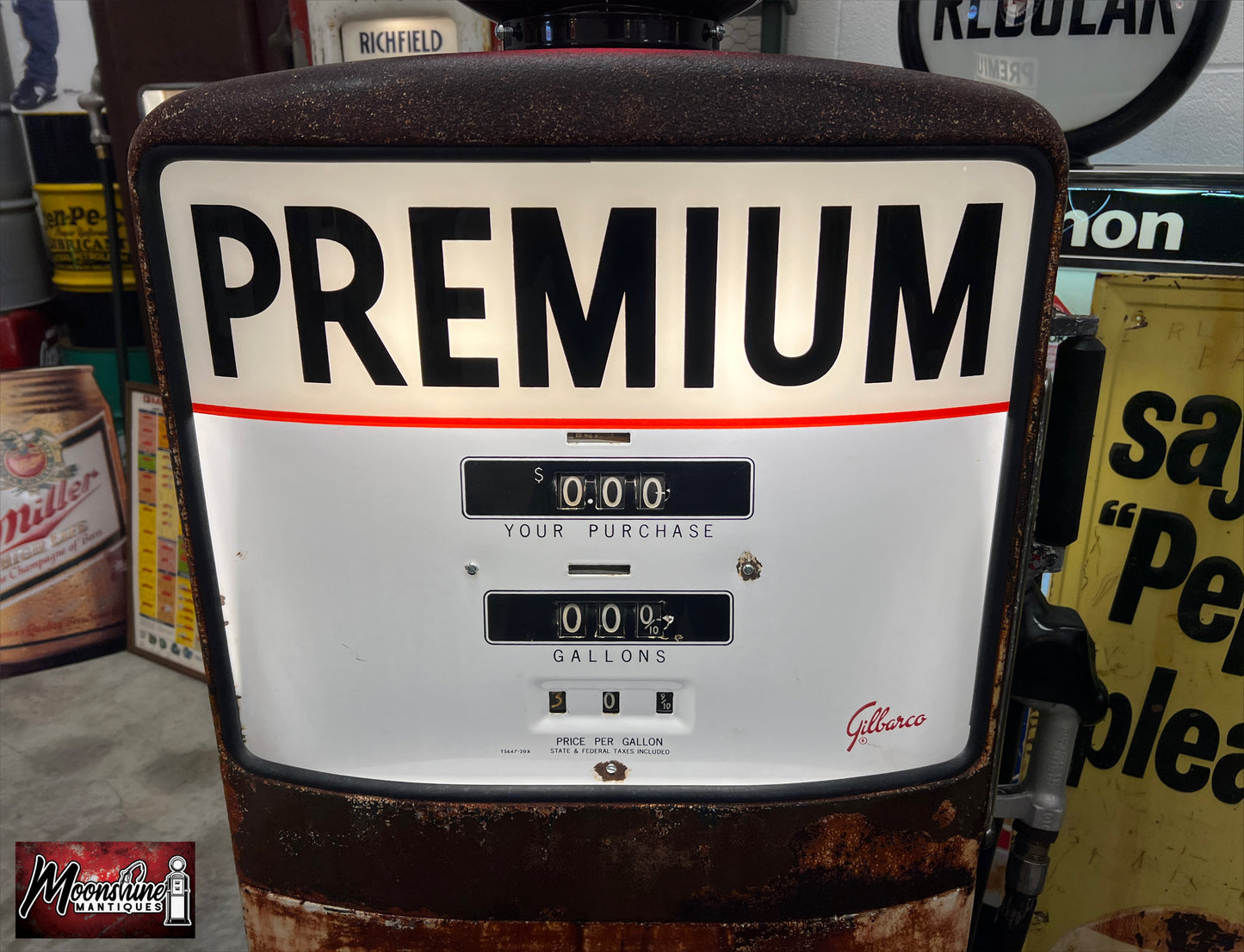 1950’s AMOCO Rat Rod Garage Gilbarco Gas Pump - Rustoration - Shipping Available!