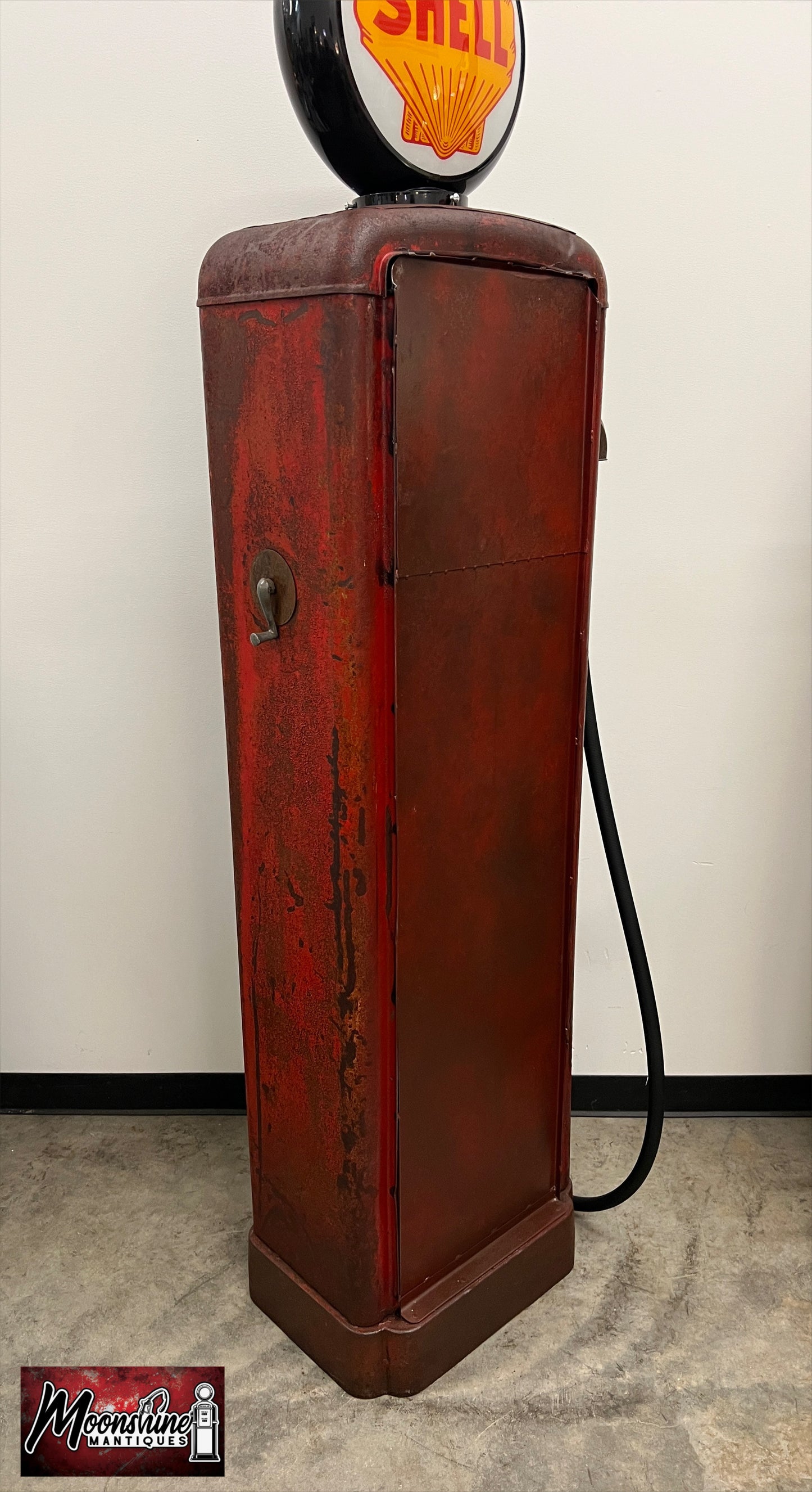 1930’s SHELL GASOLINE Gilbarco Gas Pump Wine Cabinet - Home / Bar Decor - Free Shipping!
