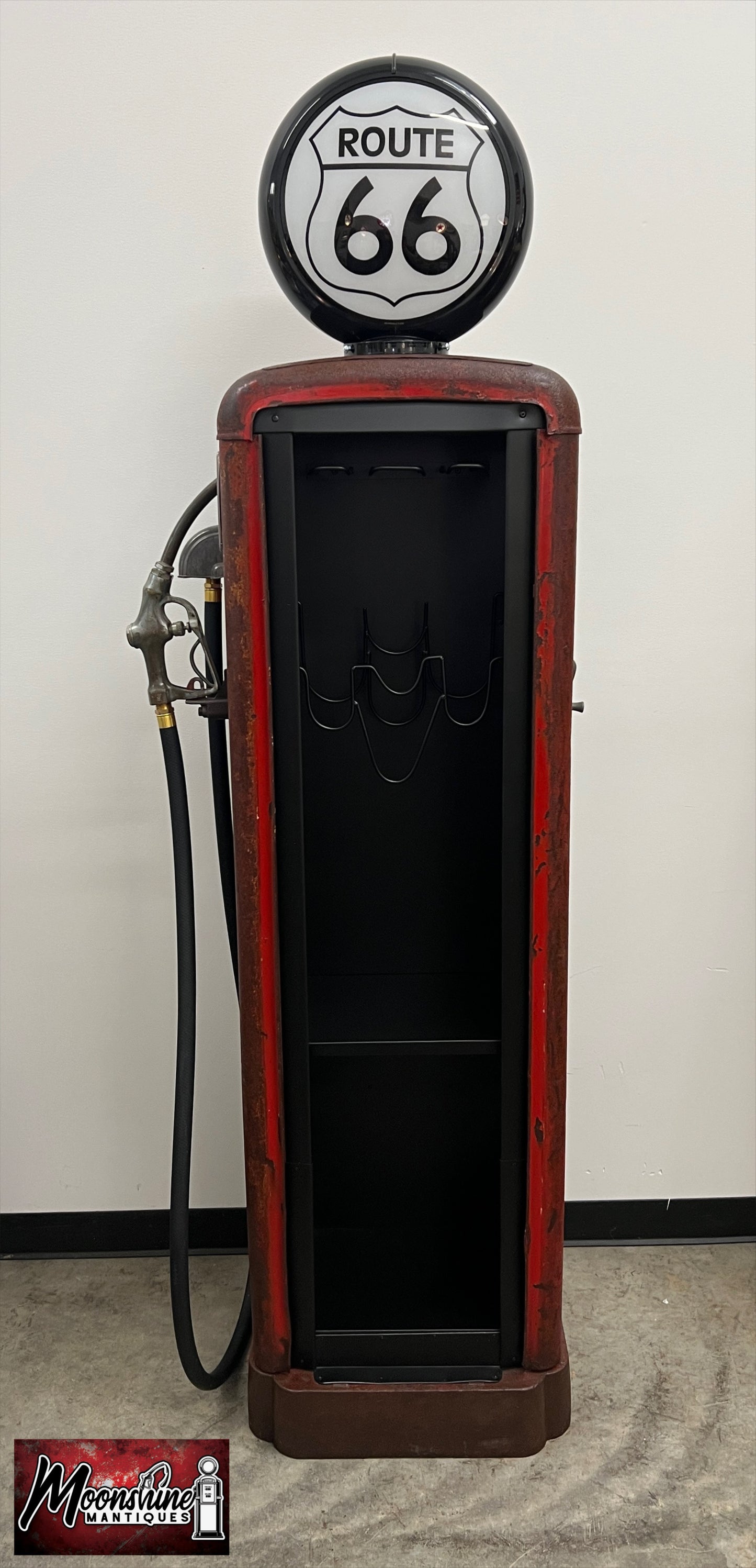 1930’s ROUTE 66 Gilbarco Gas Pump Wine Cabinet - Home / Bar Decor - Free Shipping!