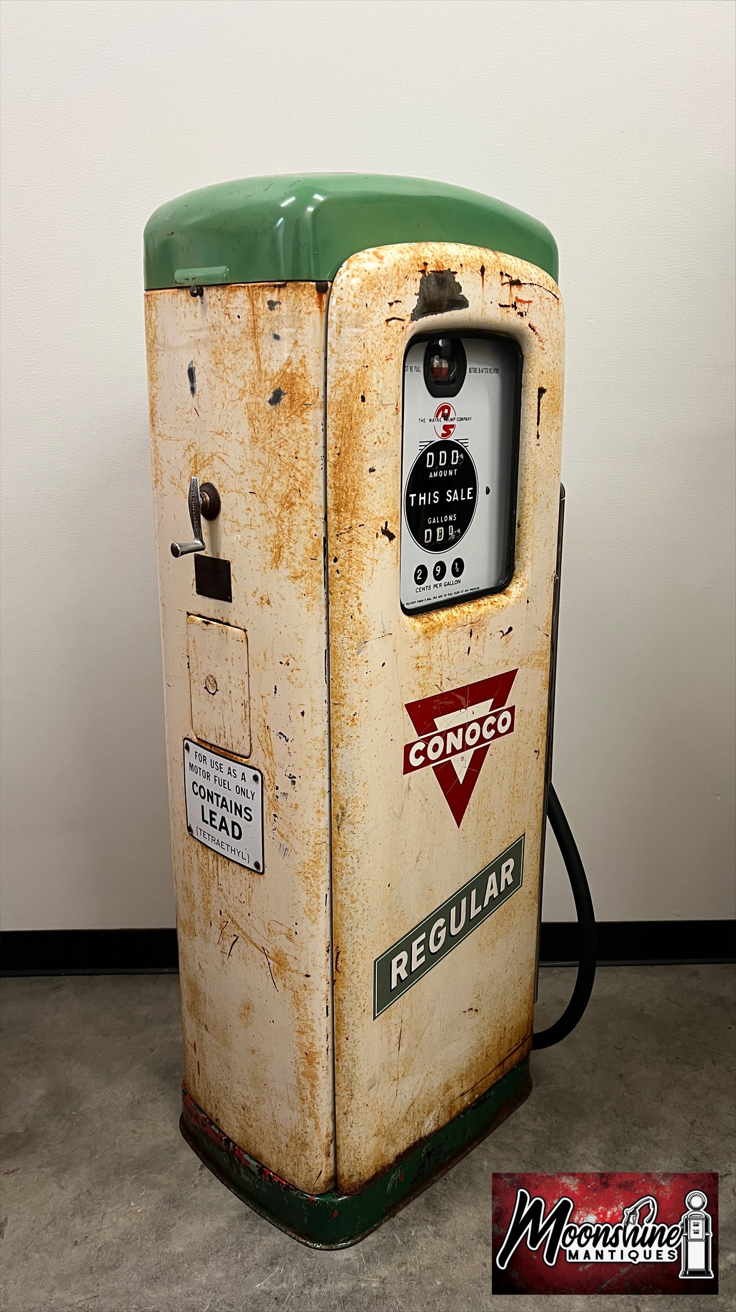 Rustoration 1950’s CONOCO Wayne 80 Gas Pump - Shipping Available!