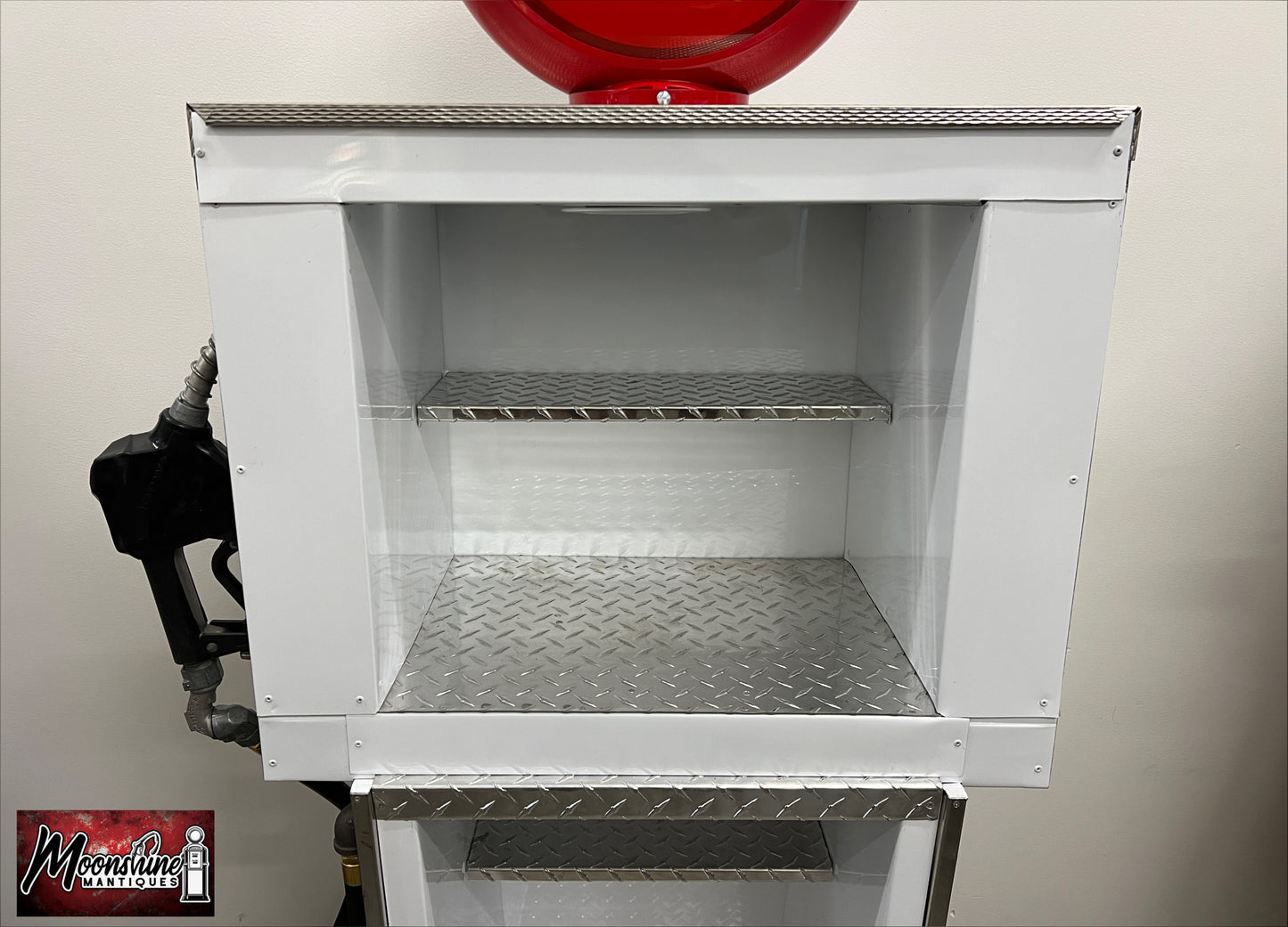 Custom 1960’s COCA COLA Bennett Gas Pump w/ Display Shelves - Free Shipping!