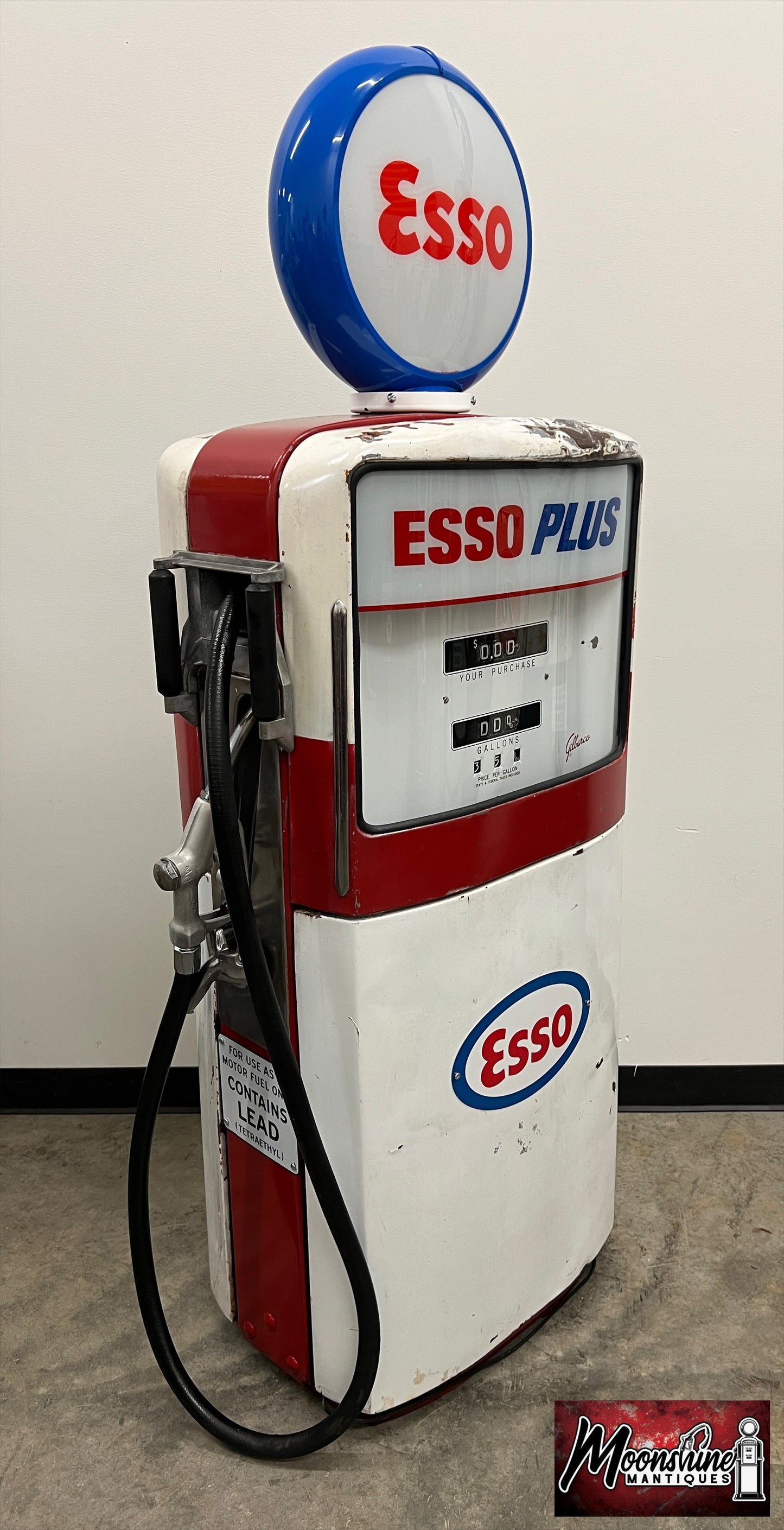 1950’s ESSO Gilbarco Gas Pump - Rustoration - Shipping Available!