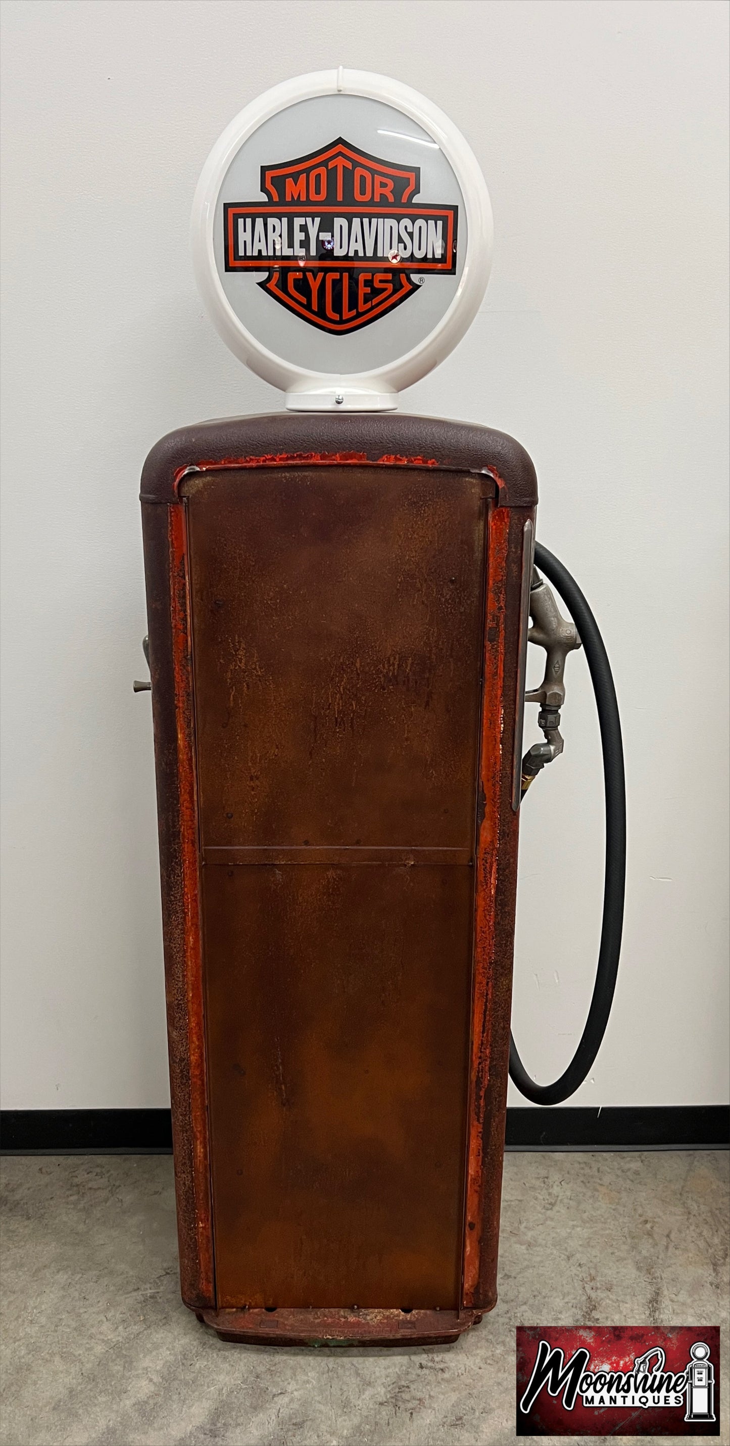 1950’s HARLEY DAVIDSON MOTORCYCLES Gilbarco Gas Pump w/ Shelves - Free Shipping!