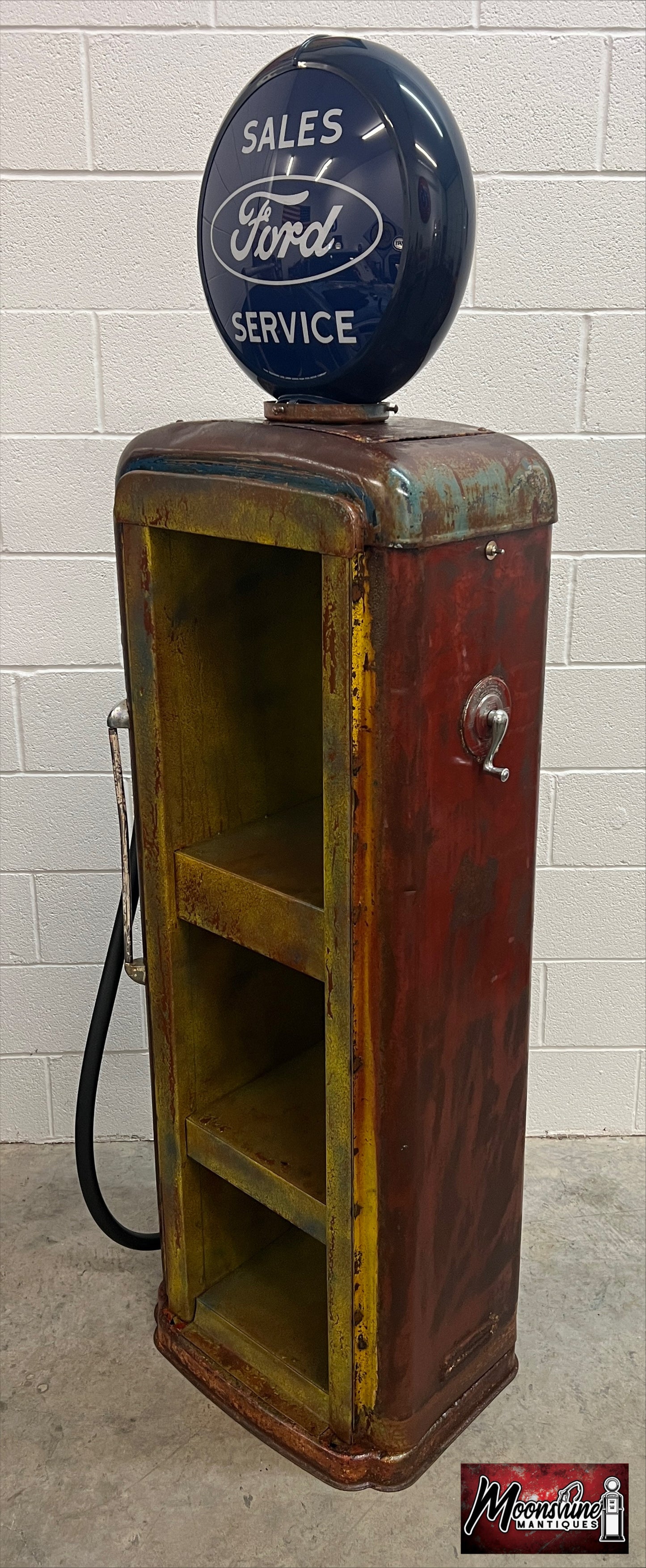 Rustoration 1940’s FORD Gilbarco Gas Pump w/ Shelves - Mancave Decor - Free Shipping!