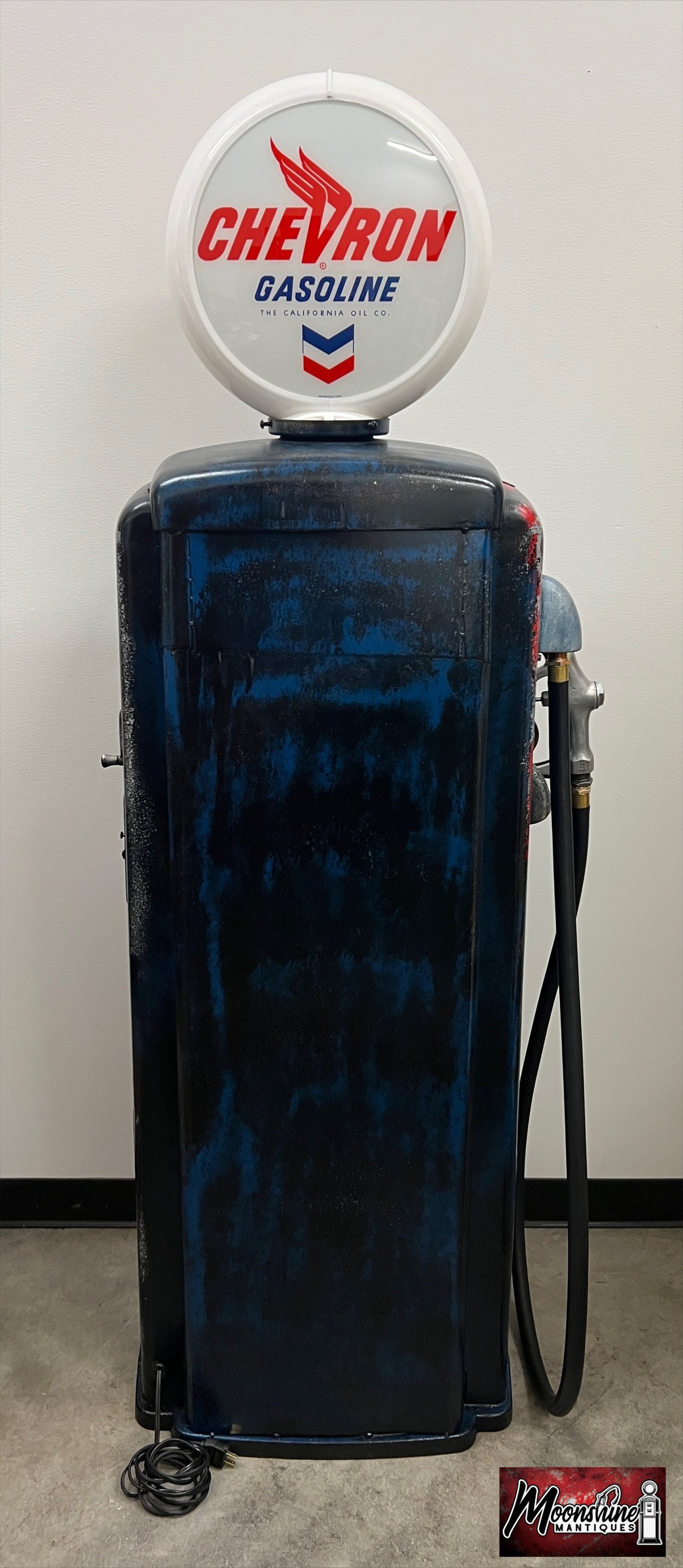 Rustoration 1950’s CHEVRON GASOLINE Tokheim Gas Pump w/ Shelves - Shipping Available!