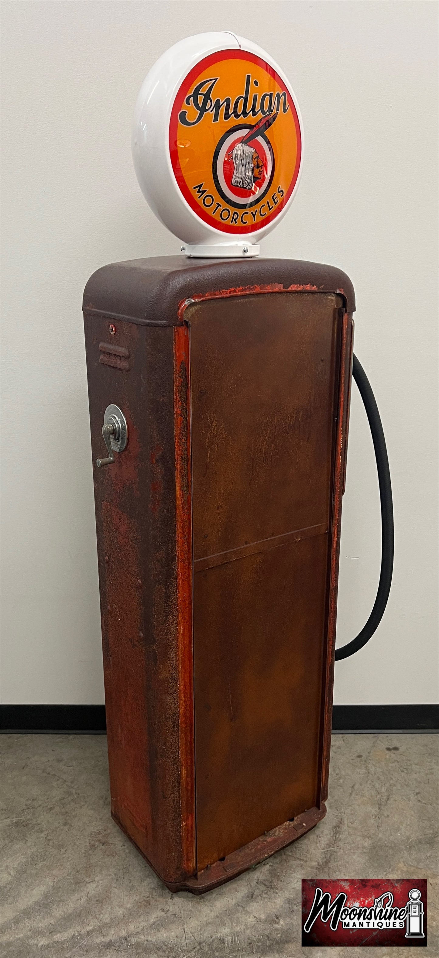 1950’s INDIAN MOTORCYCLES Gilbarco Gas Pump w/ Custom Shelves - Rustoration - Free Shipping!
