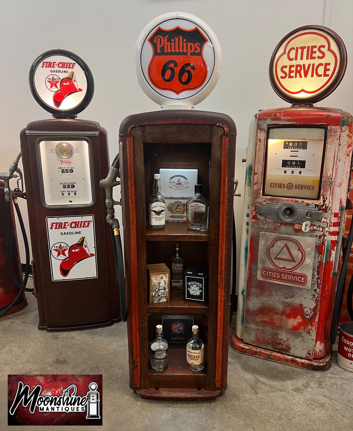 Rustoration 1950’s PHILLIPS 66 Gilbarco Gas Pump w/ Shelves - Free Shipping!