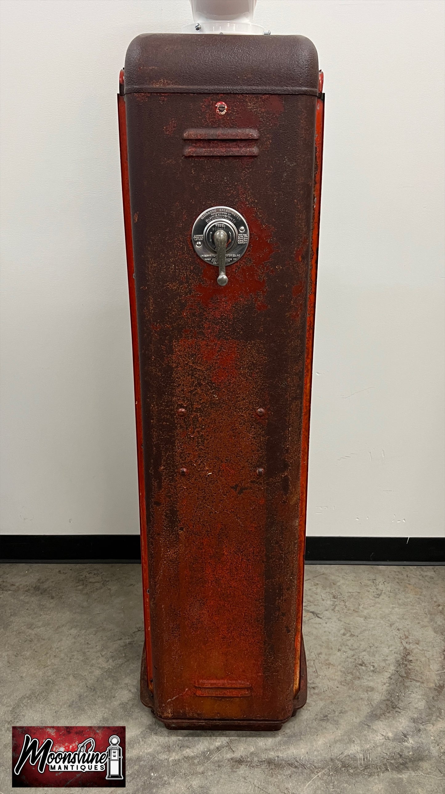 Rustoration 1950’s MUSGO GASOLINE Gilbarco Gas Pump w/ Shelves - Free Shipping!