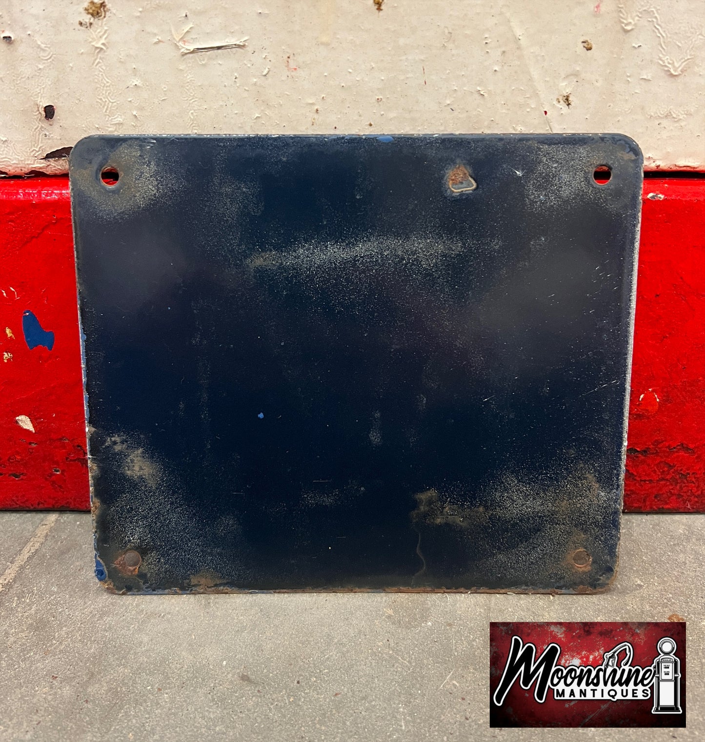 Original 1950's CONTAINS LEAD Porcelain Gas Pump Sign - Free Shipping!
