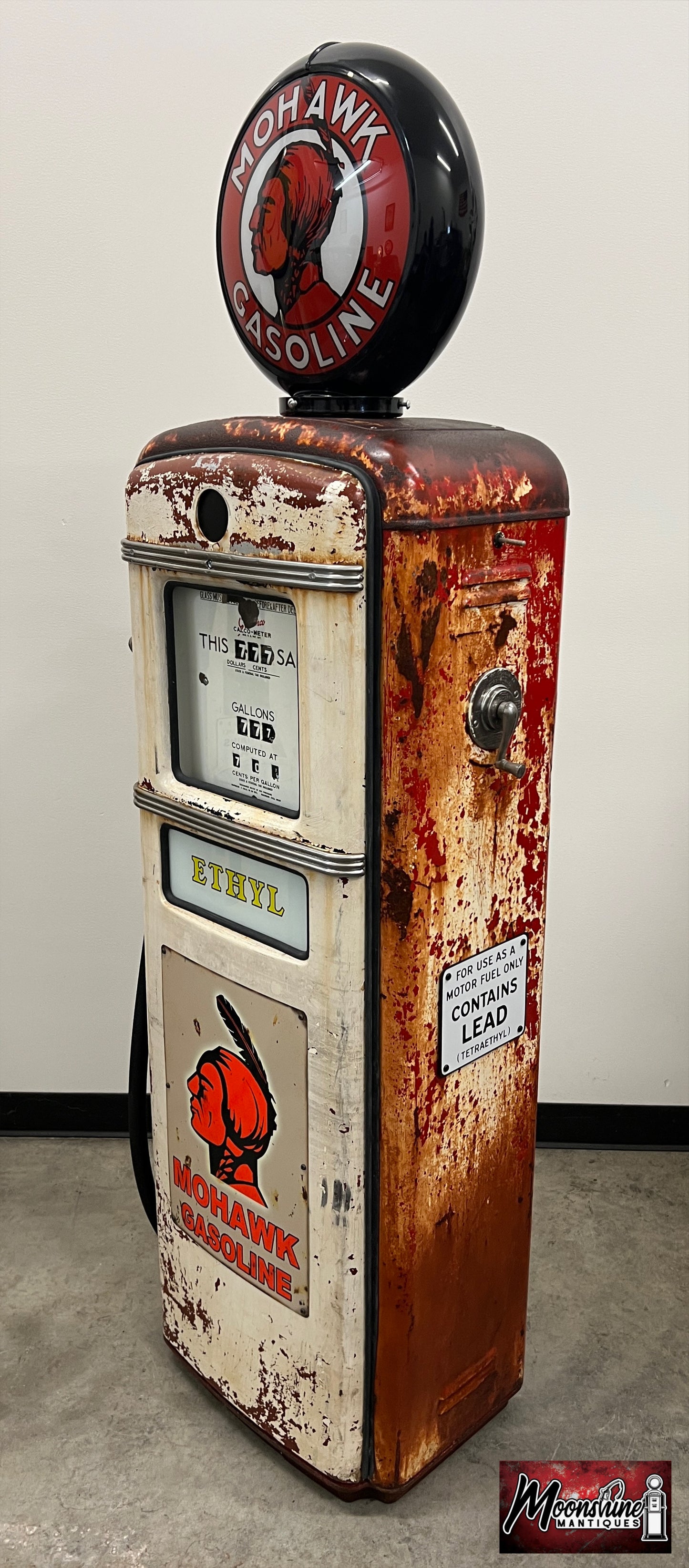 1950’s MOHAWK GASOLINE Gilbarco Gas Pump - Rustoration - Shipping Available!
