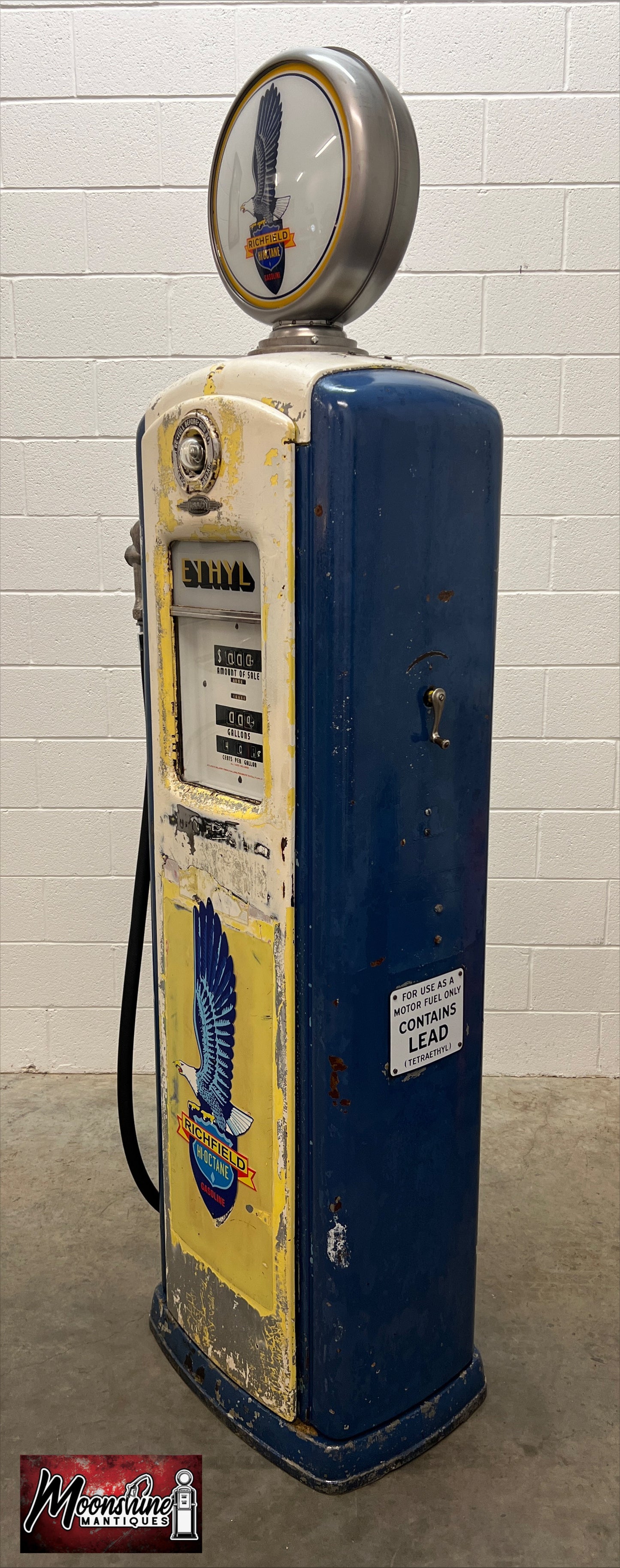 1940’s RICHFIELD GASOLINE Bennett 646 Gas Pump - Rustoration - Shipping Available!