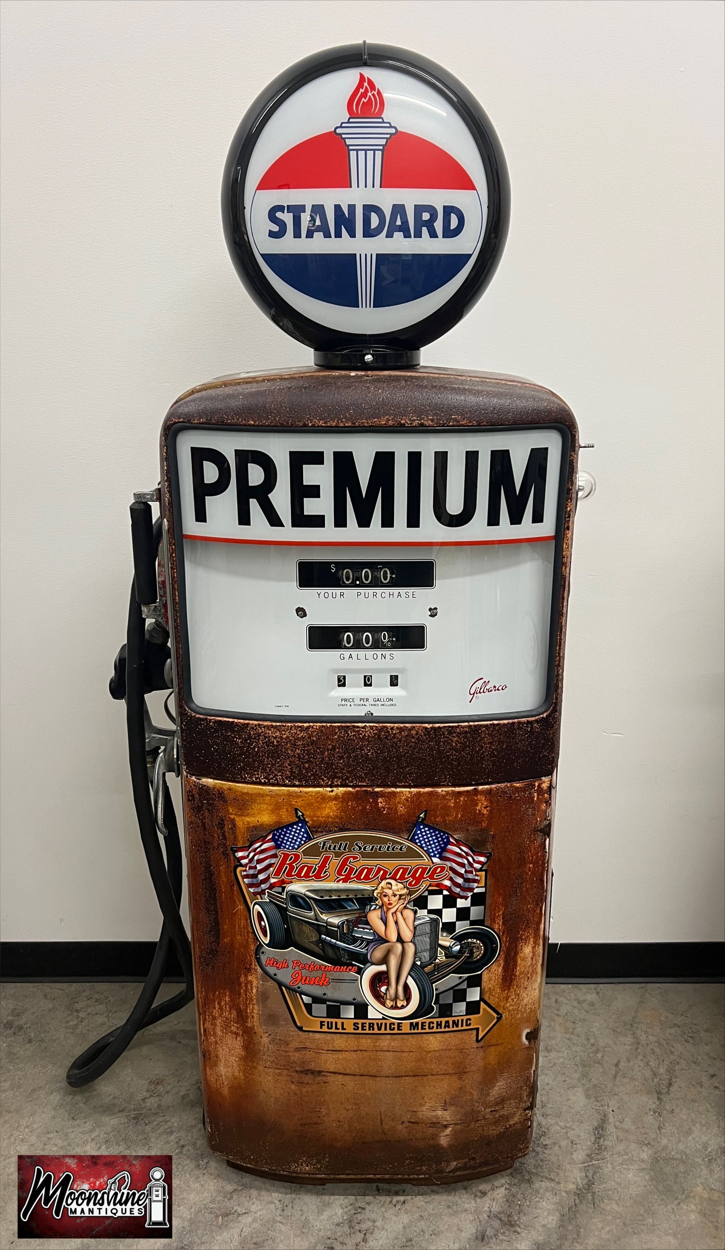 1950’s STANDARD Rat Rod Garage Gilbarco Gas Pump - Rustoration - Shipping Available!