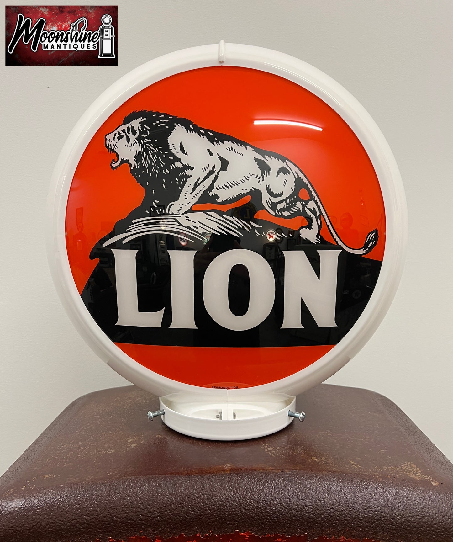Rustoration 1950’s LION GASOLINE Gilbarco Gas Pump w/ Shelves - Free Shipping!