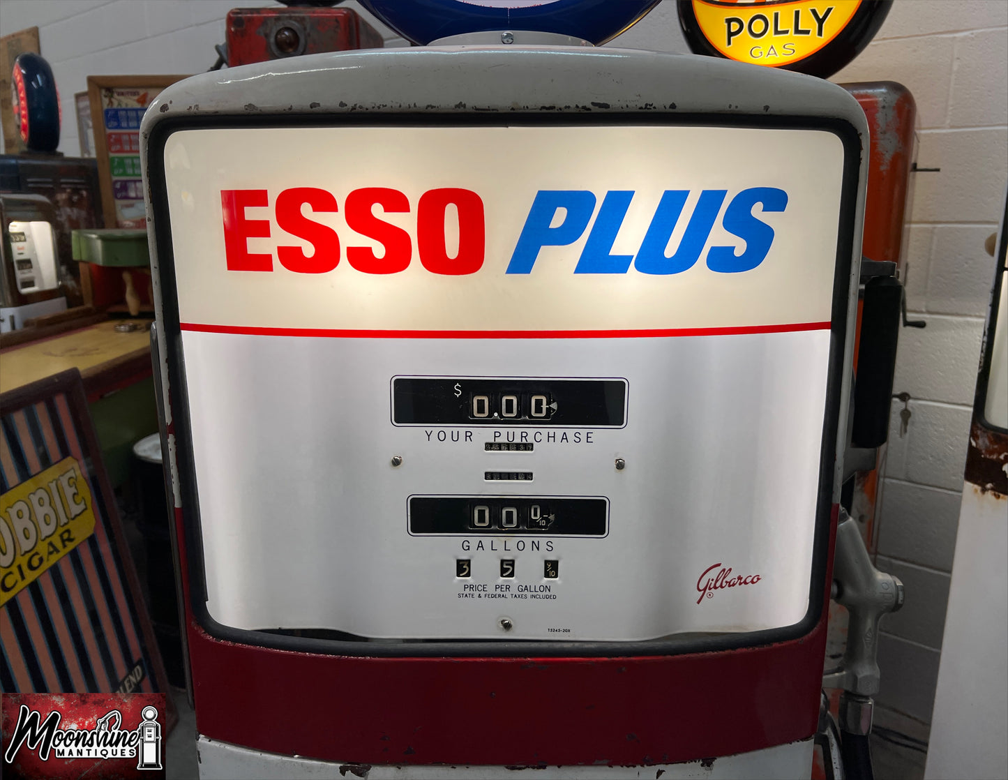 1950’s ESSO Gilbarco Gas Pump - Rustoration - Shipping Available!
