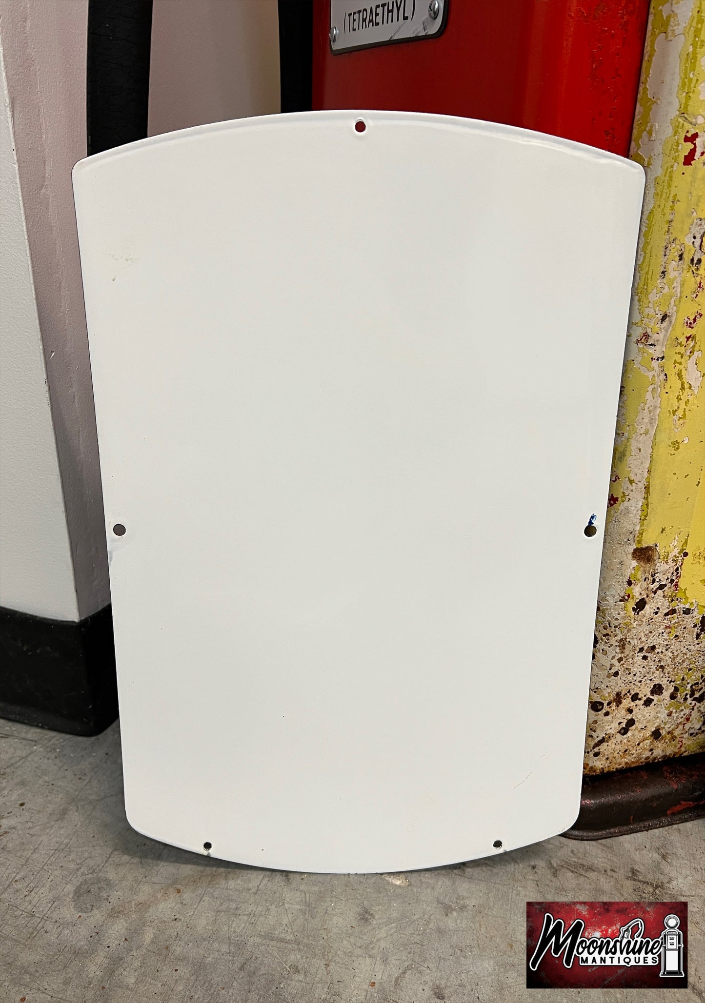 NOS Original 1960’s GULF NO-NOX Porcelain Gas Pump Plate Sign - Free Shipping!