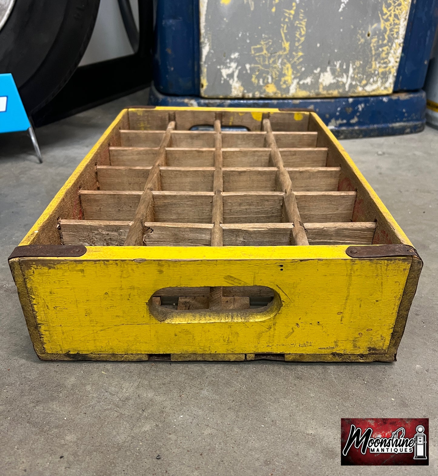 Vtg. 1960's COCA COLA Drink Bottle Wooden Crate / Carrier - Free Shipping!
