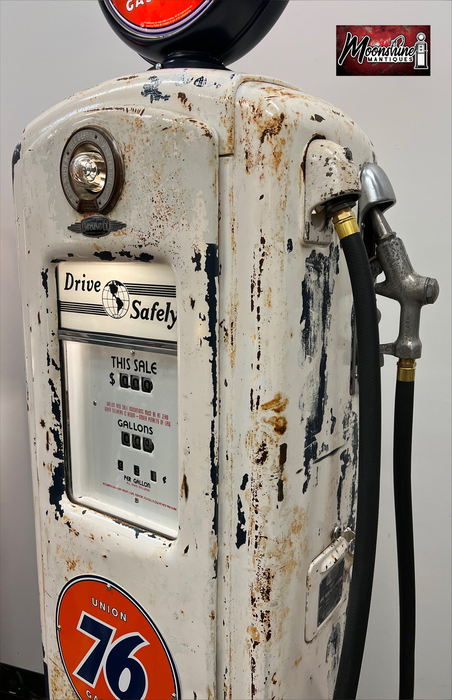 1940’s UNION 76 Bennett 646 Gas Pump - Rustoration - Shipping Available!