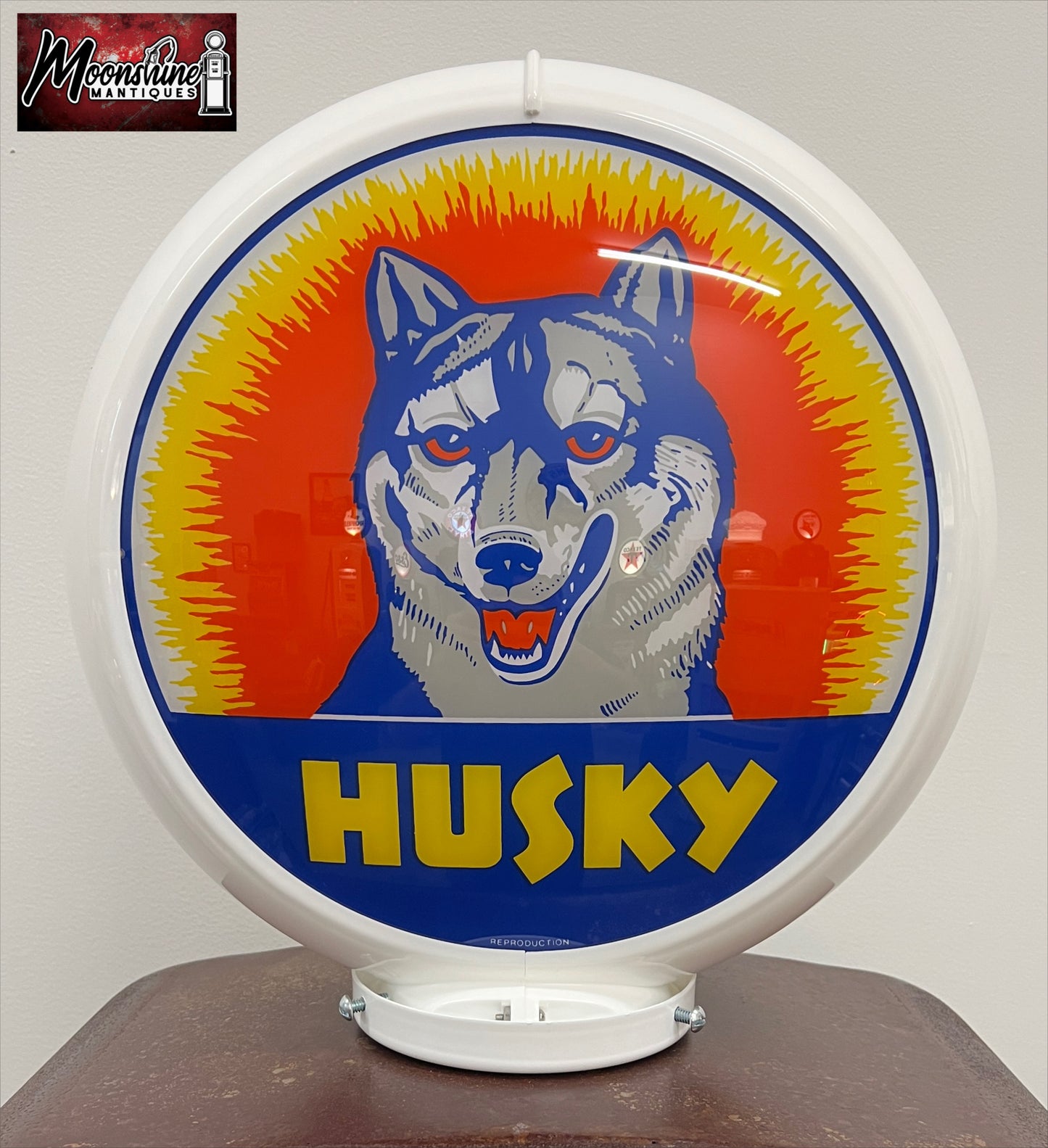 Rustoration 1950’s HUSKY GASOLINE Gilbarco Gas Pump w/ Shelves - Free Shipping!