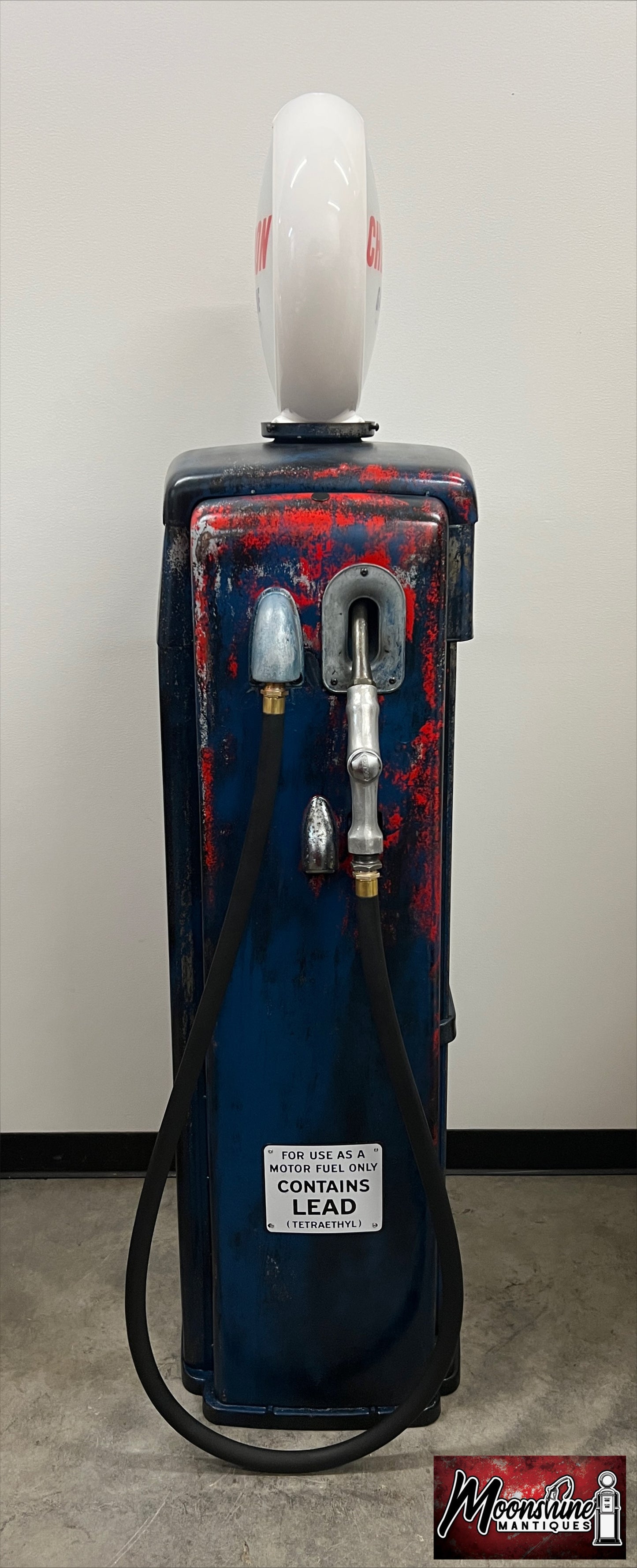 Rustoration 1950’s CHEVRON GASOLINE Tokheim Gas Pump w/ Shelves - Shipping Available!