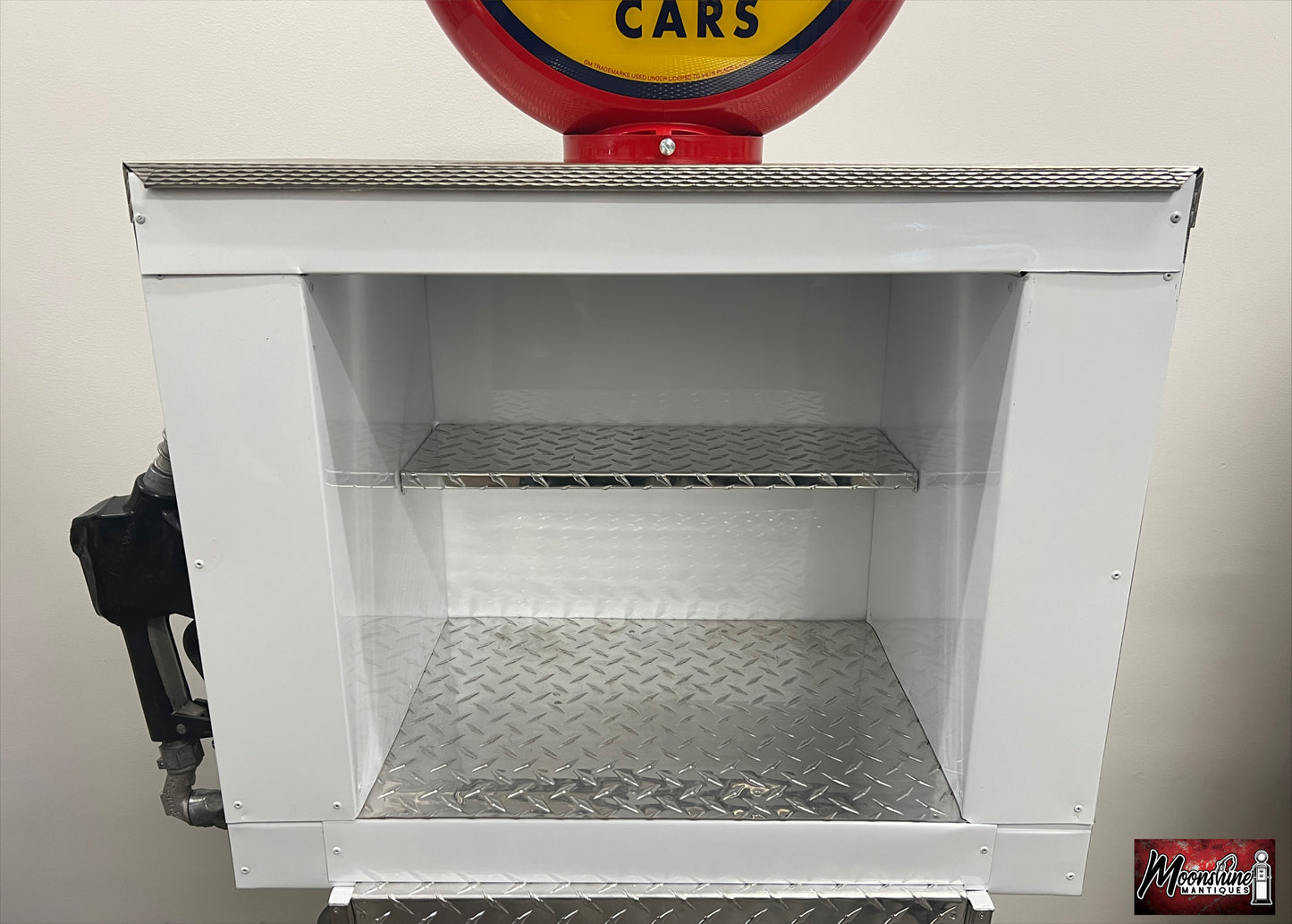 Custom 1960’s Chevrolet OK USED CARS Bennett Gas Pump w/ Display Shelves - Free Shipping!