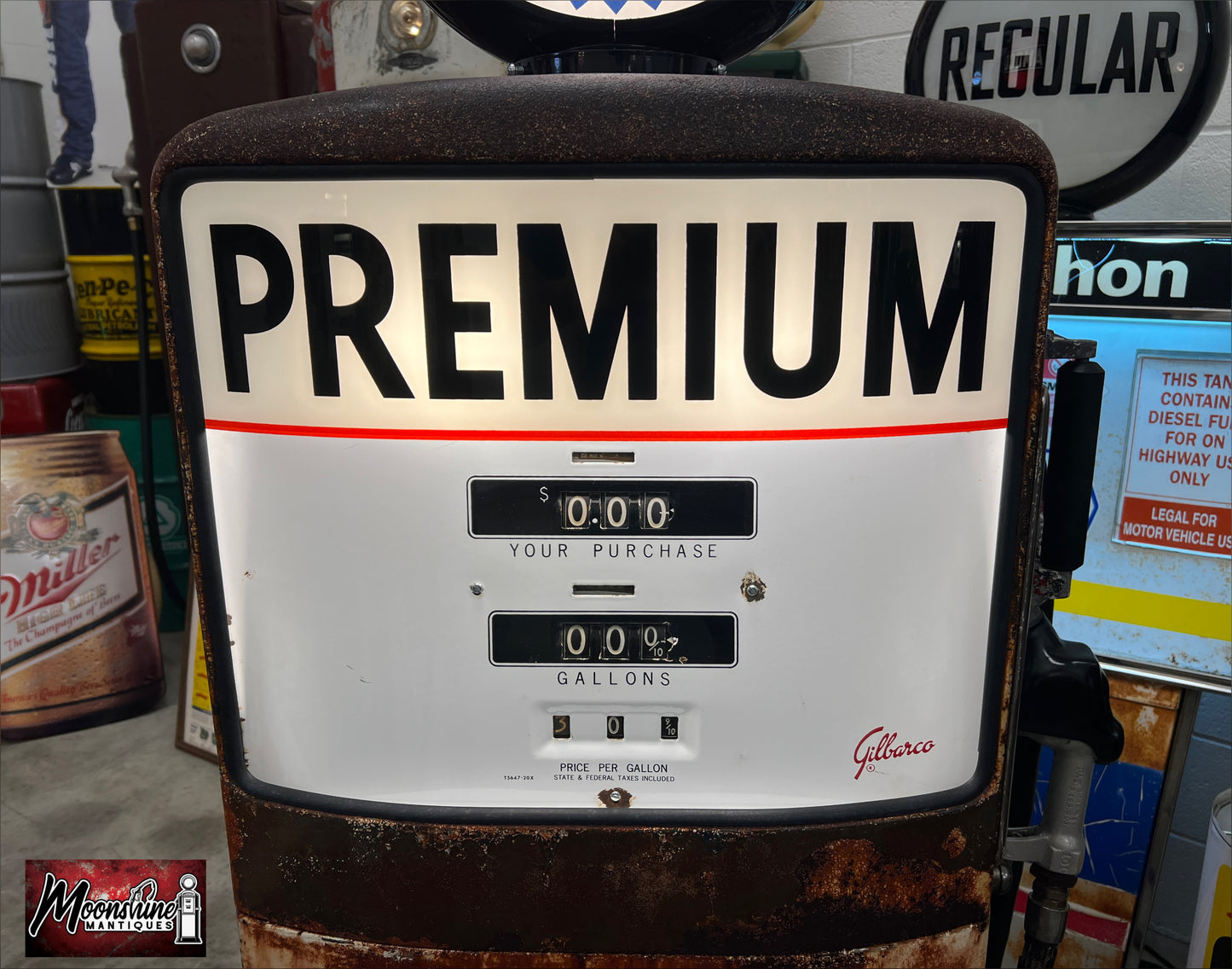 1950’s PURE FIREBIRD Rat Rod Garage Gilbarco Gas Pump - Rustoration - Shipping Available!