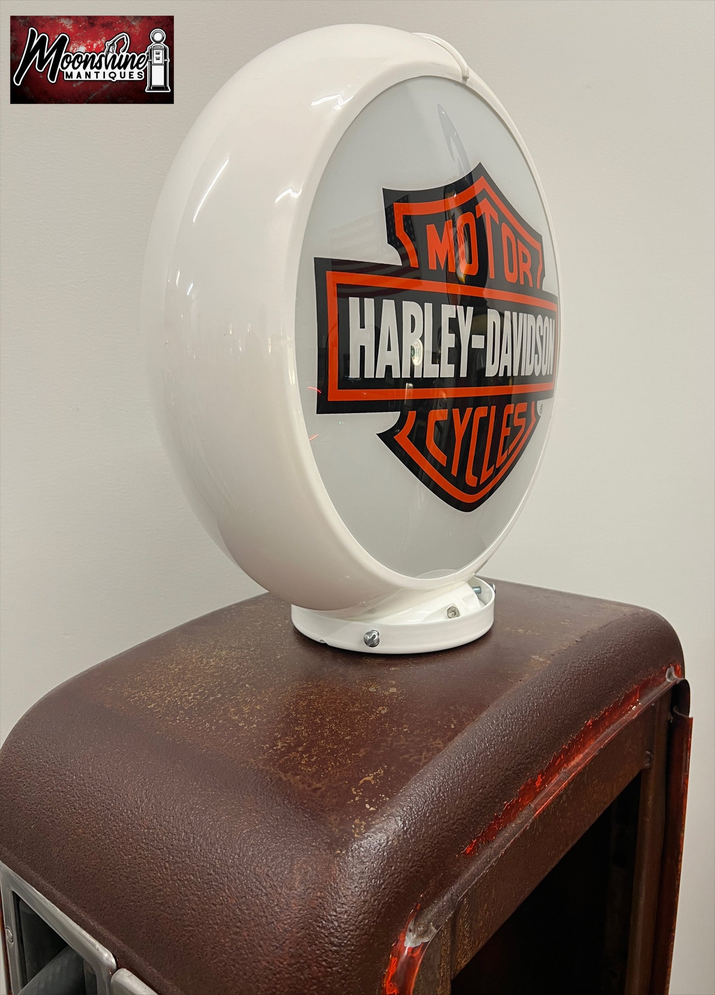 1950’s HARLEY DAVIDSON MOTORCYCLES Gilbarco Gas Pump w/ Shelves - Free Shipping!