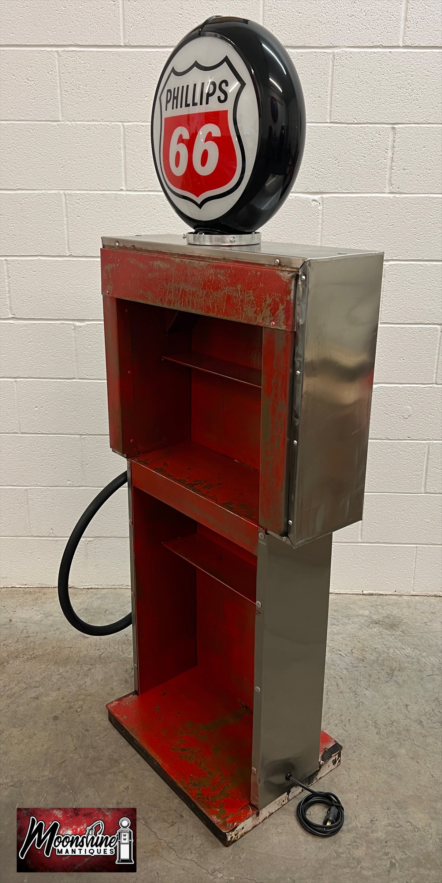 Rustoration 1960’s PHILLIPS 66 Gilbarco Gas Pump w/ Shelves - Mancave Decor - Free Shipping!
