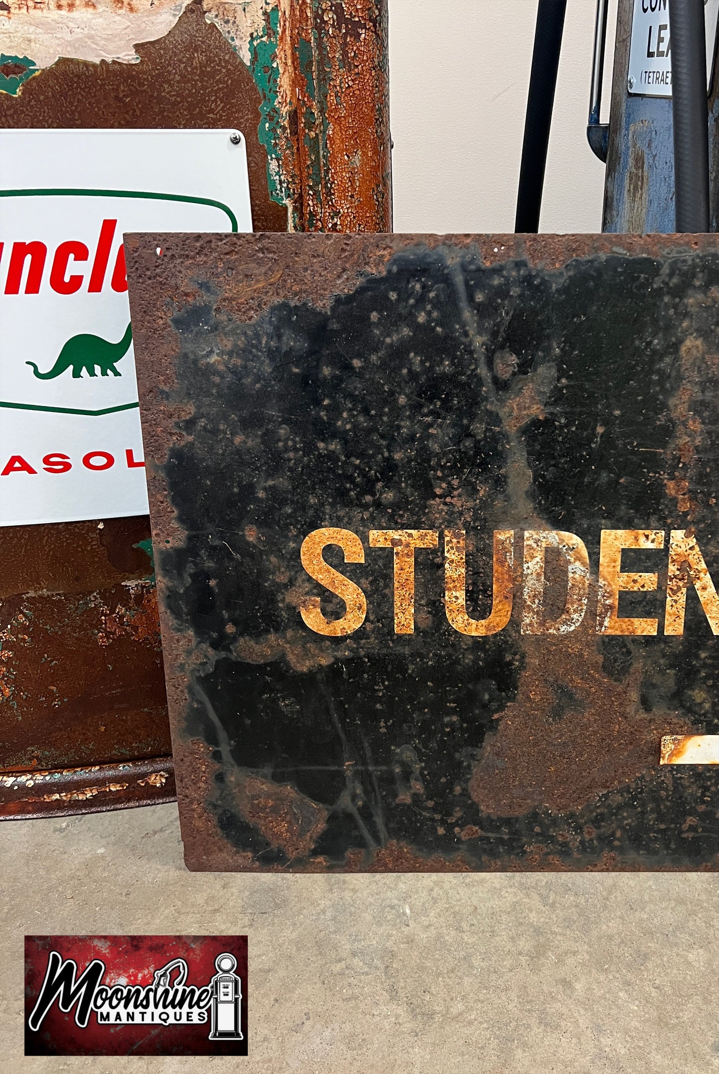 Vtg CPCC Central Piedmont Community College Student Parking Sign - Charlotte, NC - Free Shipping!