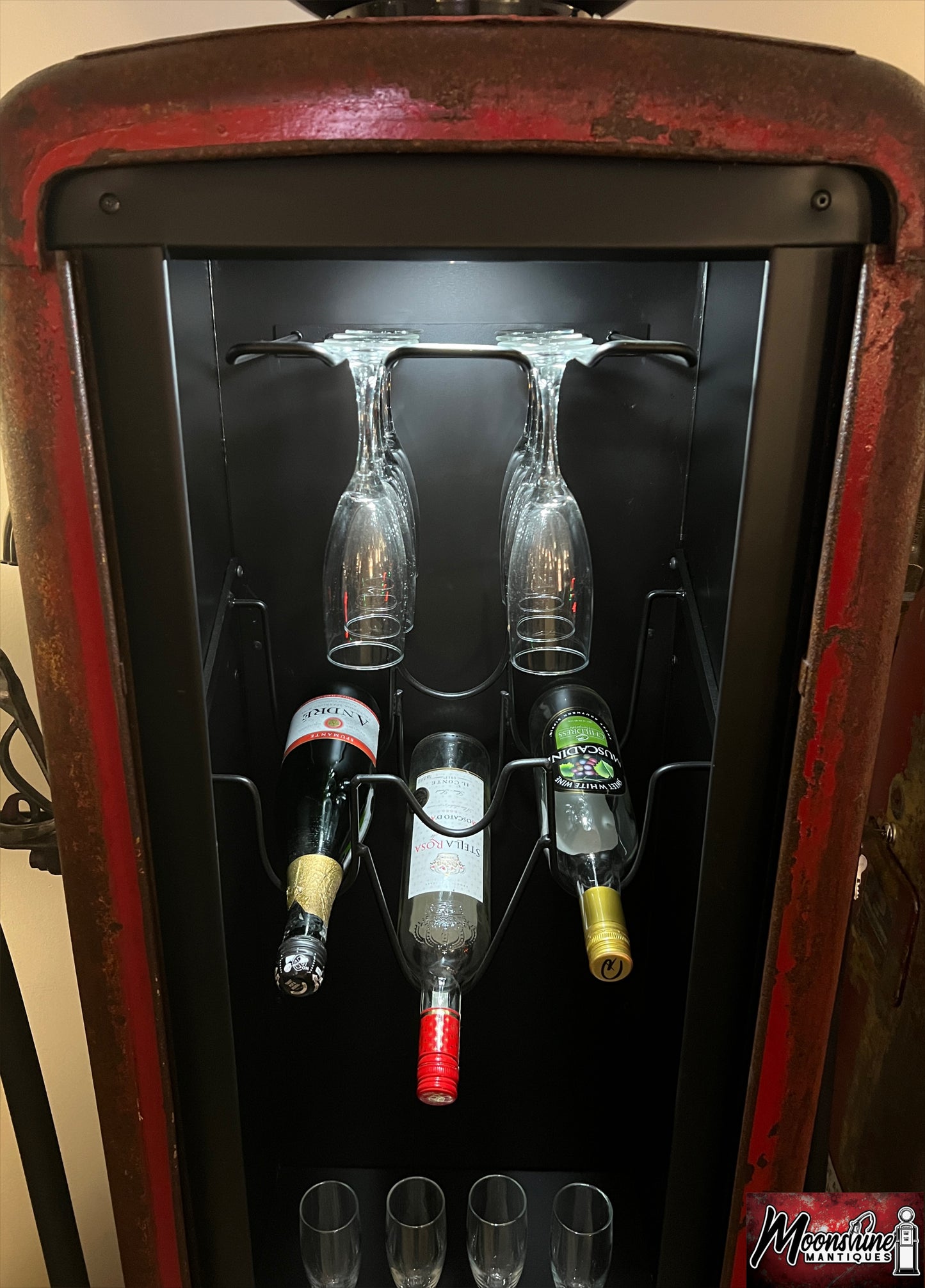 1930’s FORD MUSTANG Gilbarco Gas Pump Wine Cabinet - Home / Bar Decor - Free Shipping!