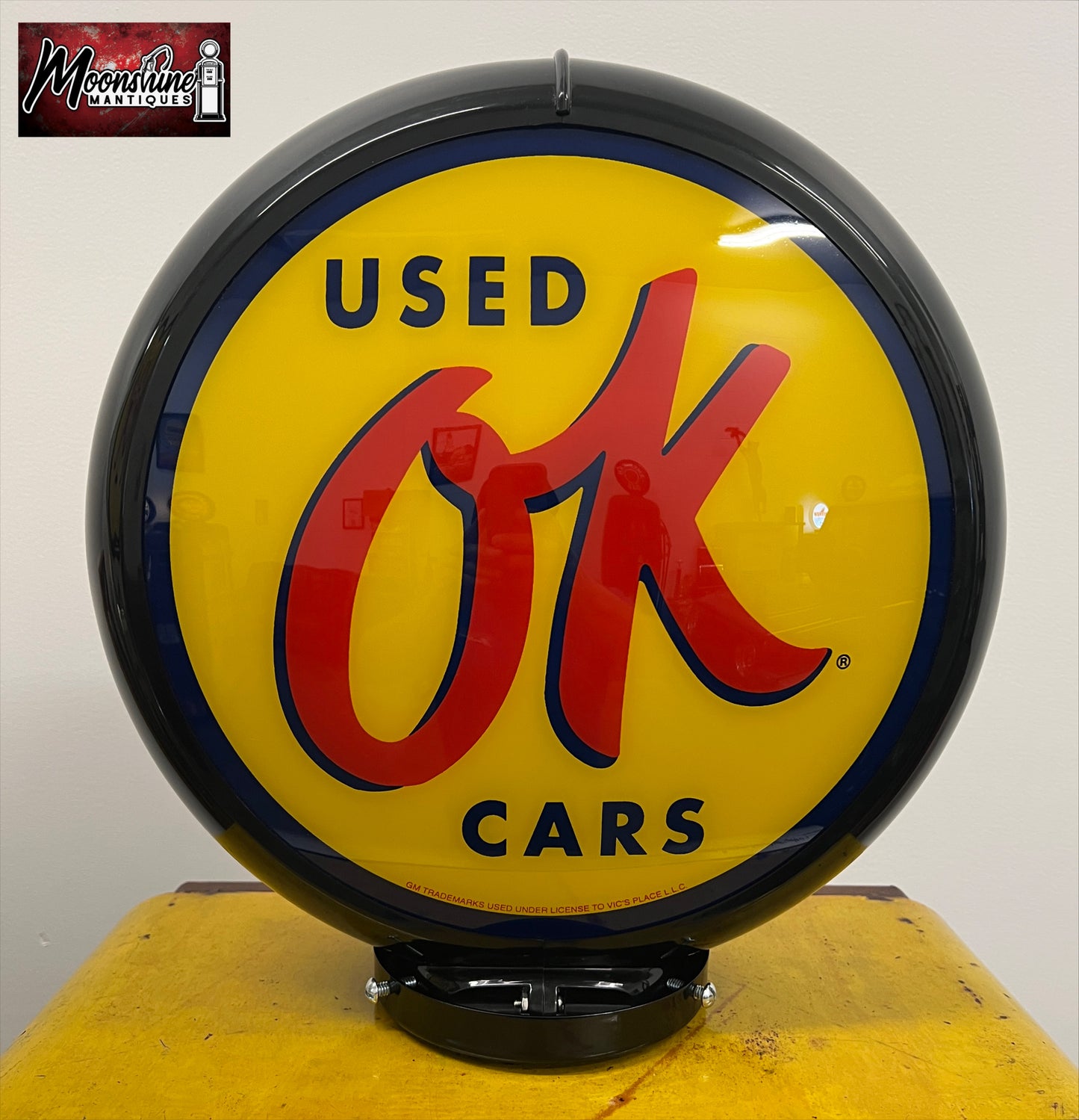 Rustoration 1940’s Chevrolet OK USED CARS Bowser Gas Pump with Custom Shelves - Free Shipping!