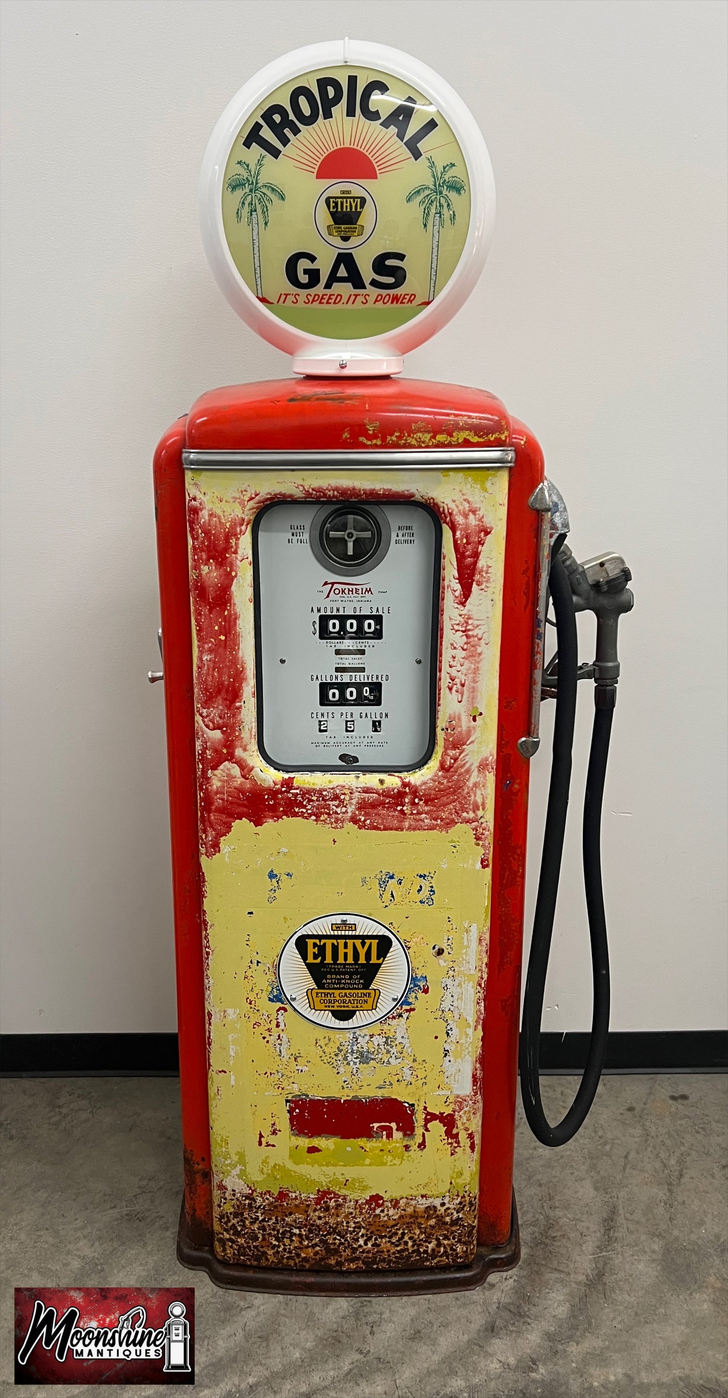 Rustoration 1940’s TROPICAL GAS Tokheim 39 Gas Pump - Shipping Available!