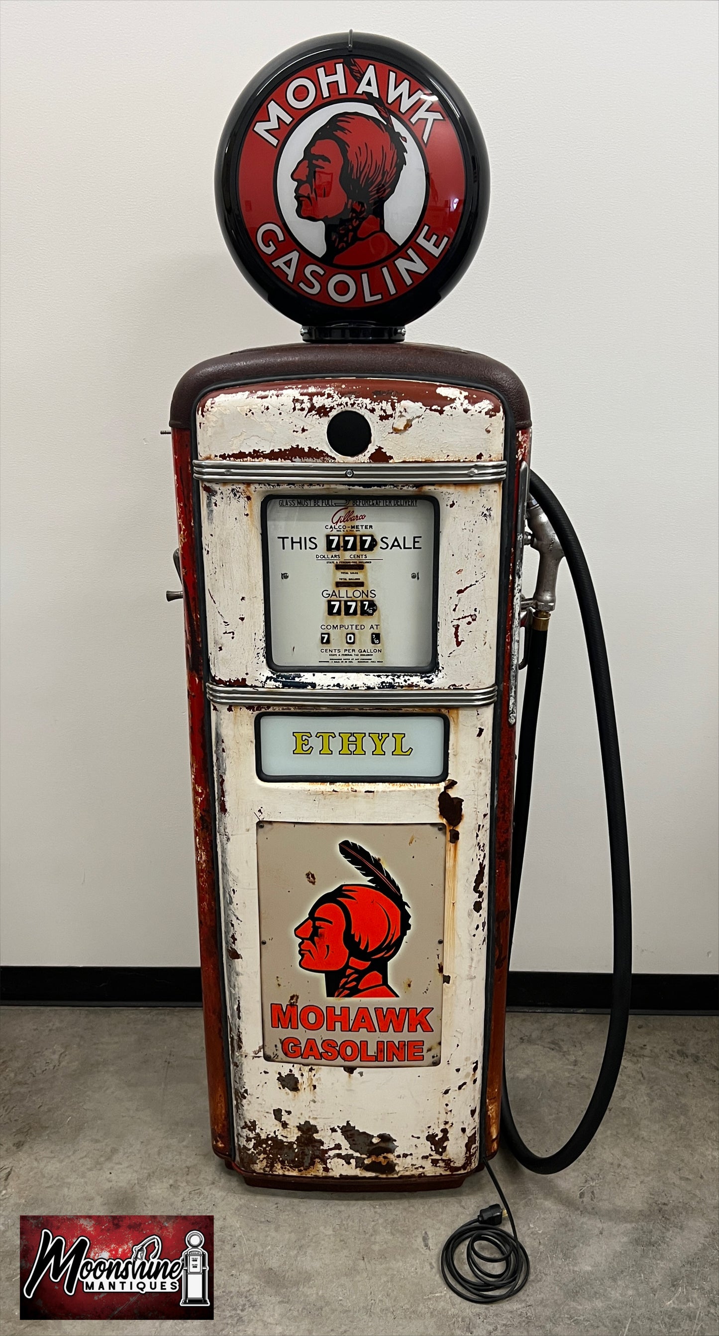 1950’s MOHAWK GASOLINE Gilbarco Gas Pump - Rustoration - Shipping Available!