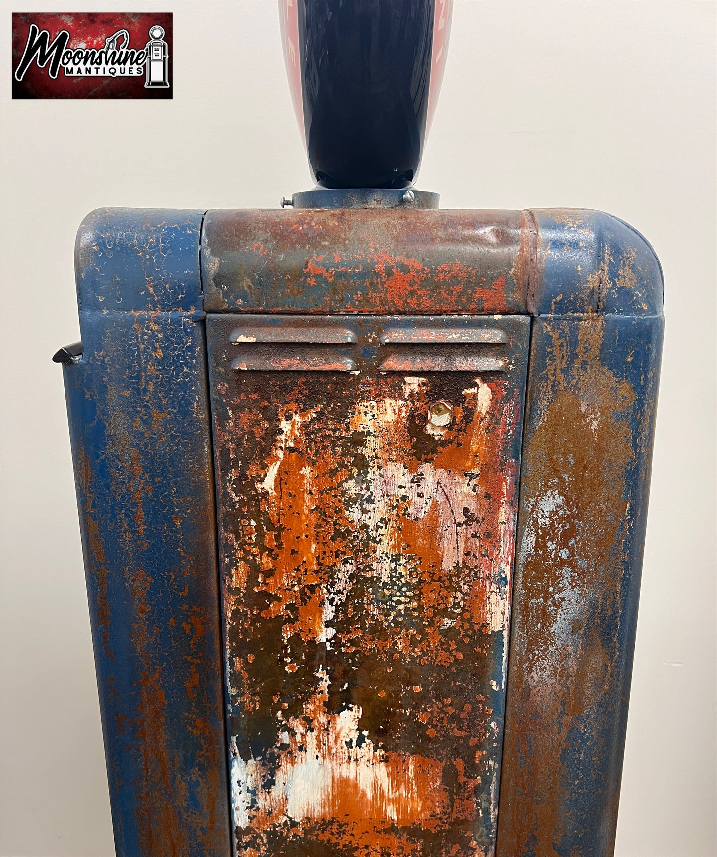1940’s INDIAN MOTORCYCLE Gas Pump w/ Custom Made Whiskey Bar & Cigar Humidor - Free Shipping!