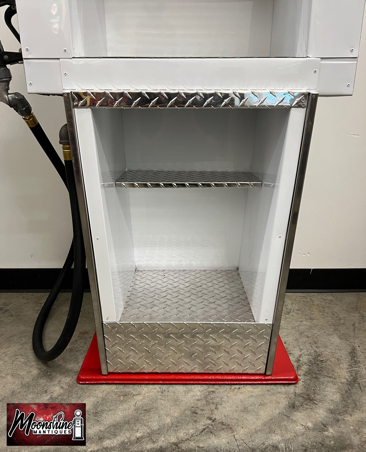 Custom 1960’s COCA COLA Bennett Gas Pump w/ Display Shelves - Free Shipping!