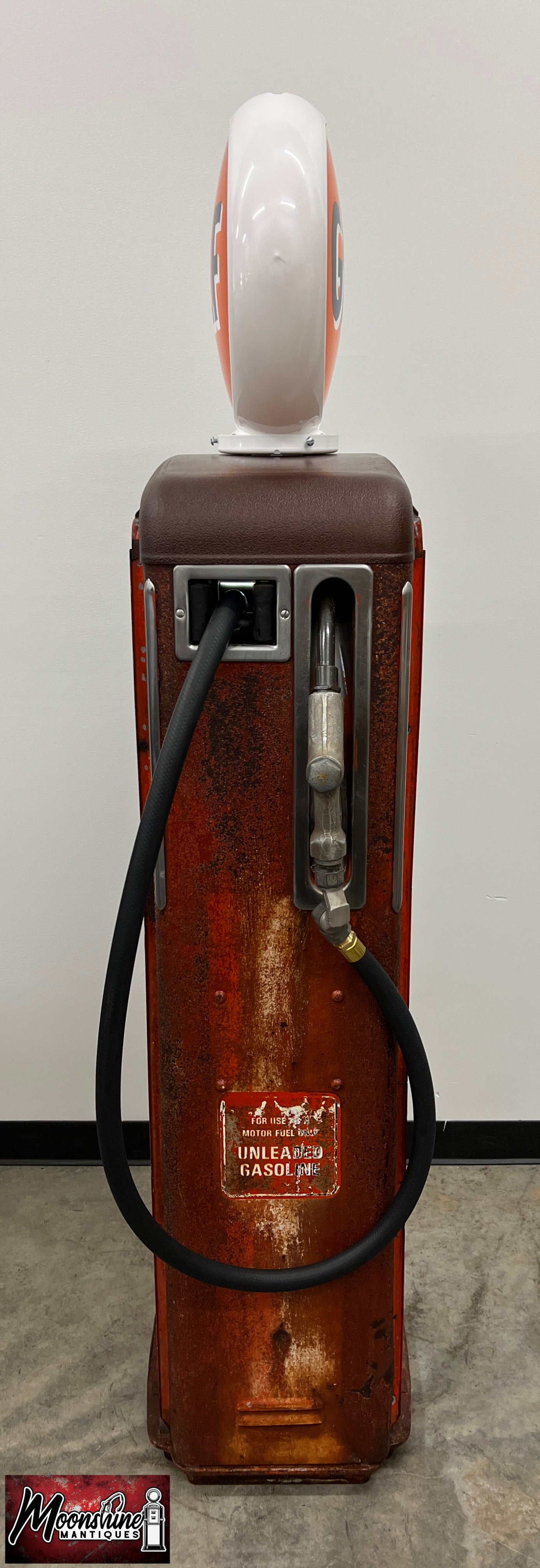 Rustoration 1950’s GULF GASOLINE Gilbarco Gas Pump w/ Shelves - Free Shipping!