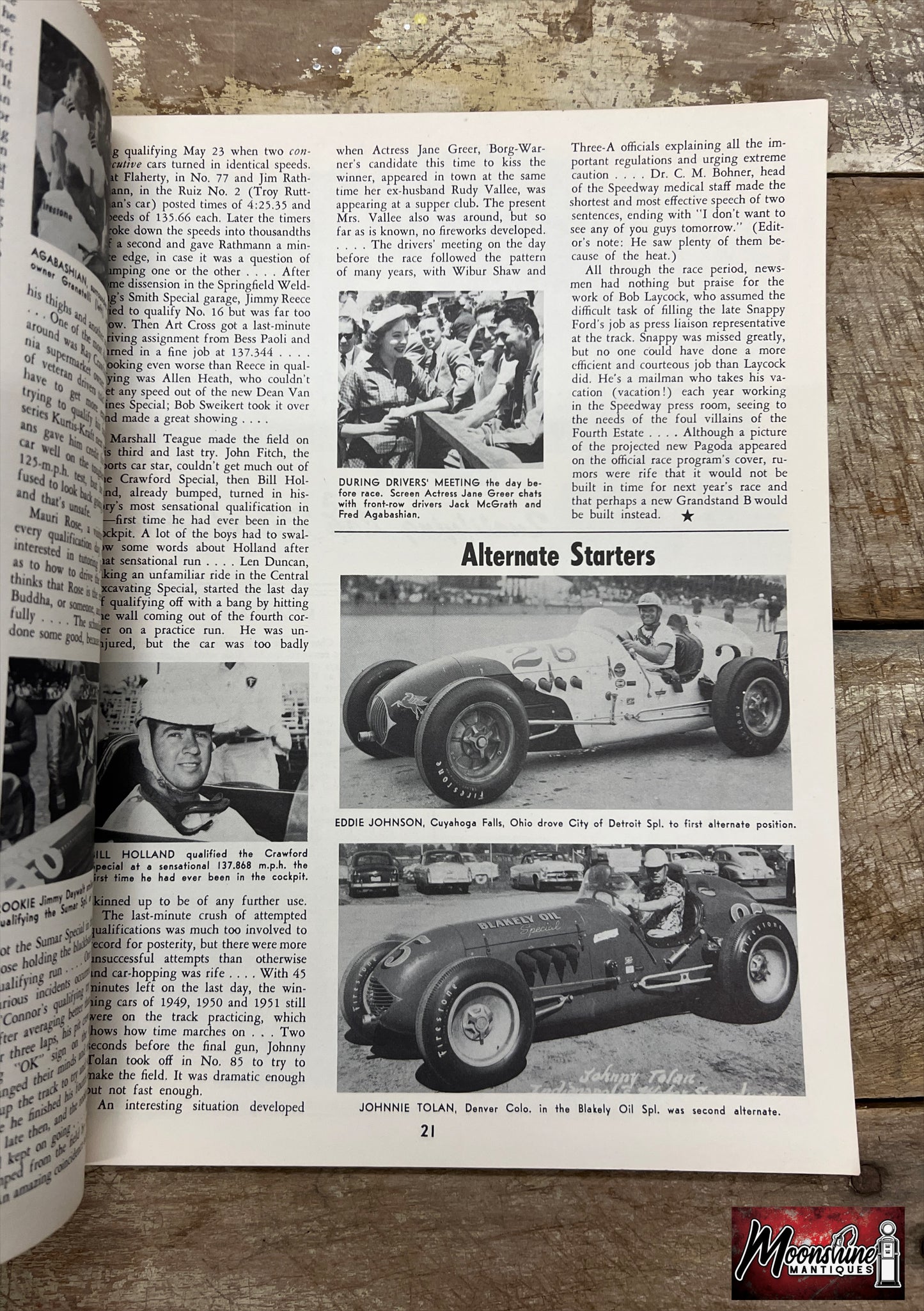 Floyd Clymer's 1953 Indianapolis 500 Race Yearbook - Free Shipping!