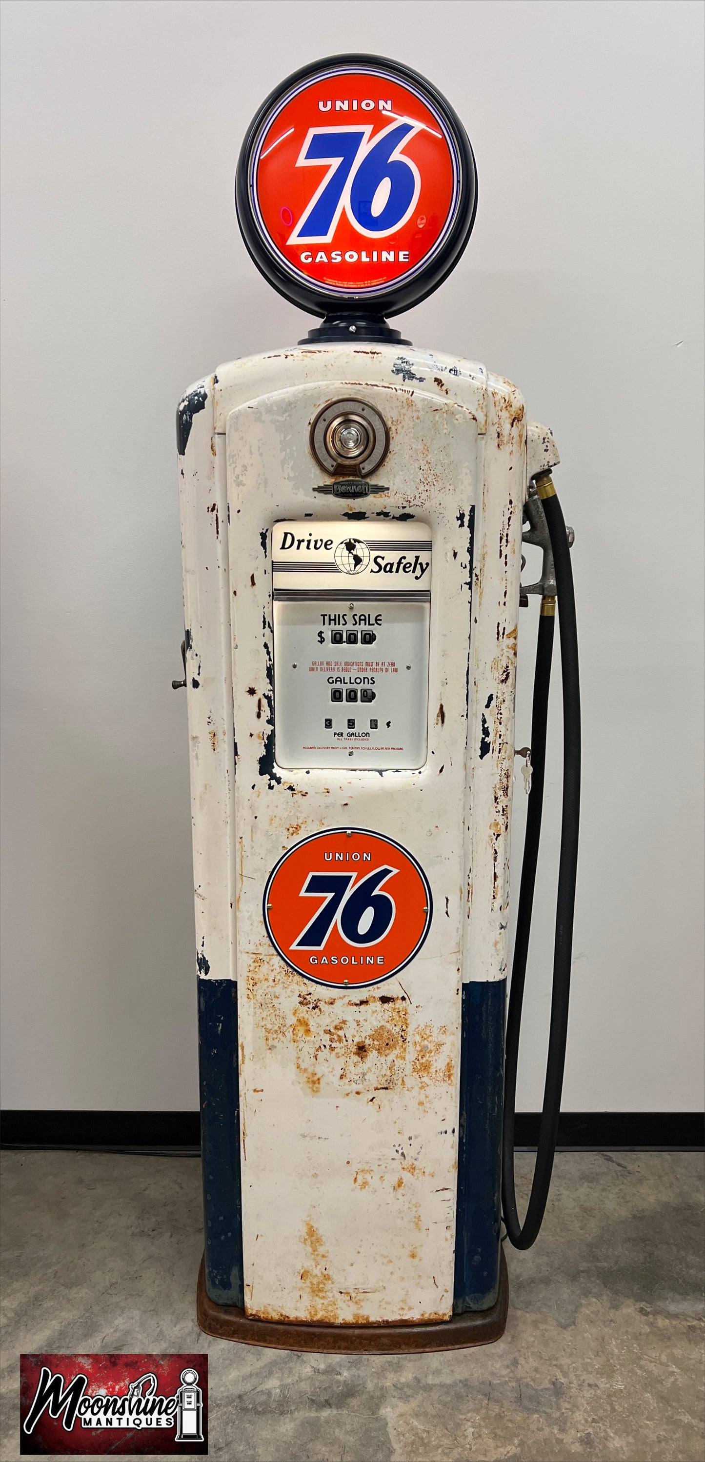 1940’s UNION 76 Bennett 646 Gas Pump - Rustoration - Shipping Available!